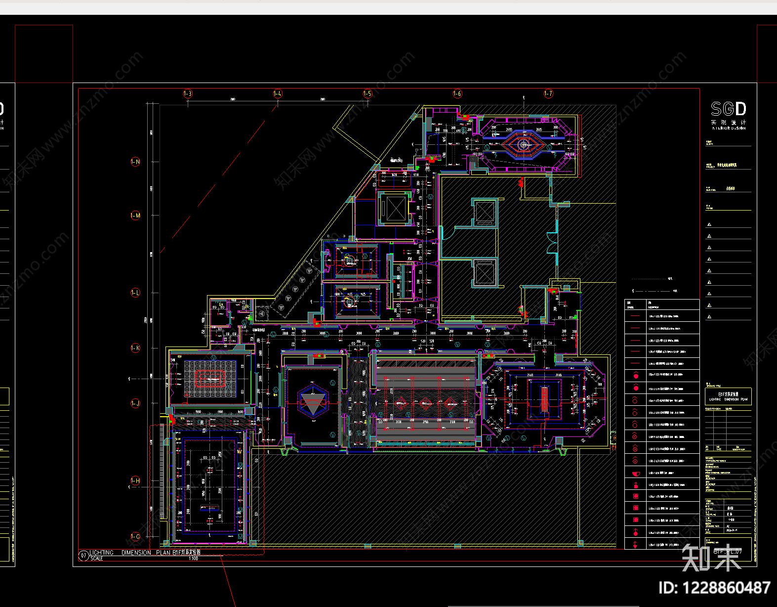 会所cad施工图下载【ID:1228860487】