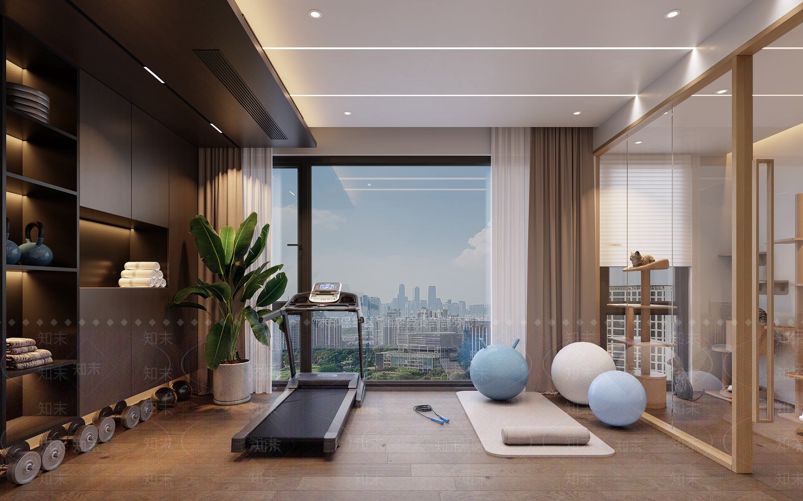 现代简约健身房3D模型下载【ID:1228860592】