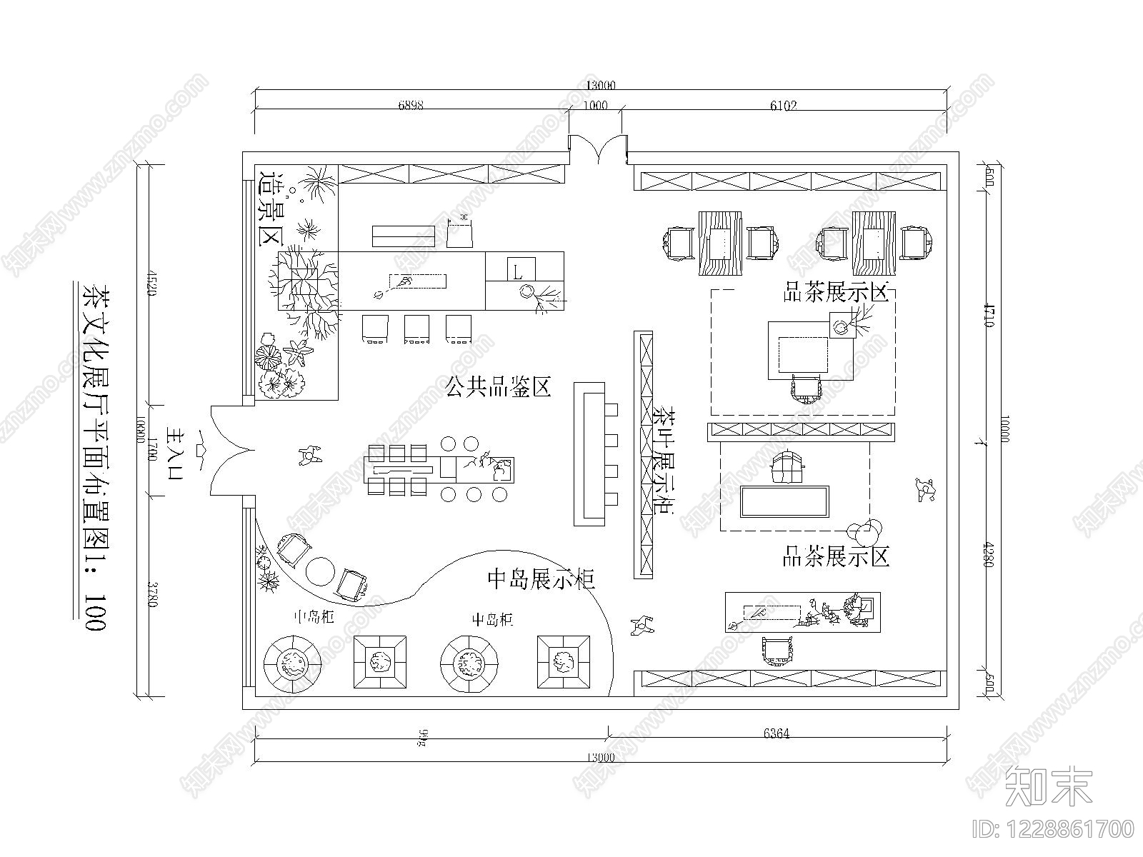 文化展厅cad施工图下载【ID:1228861700】