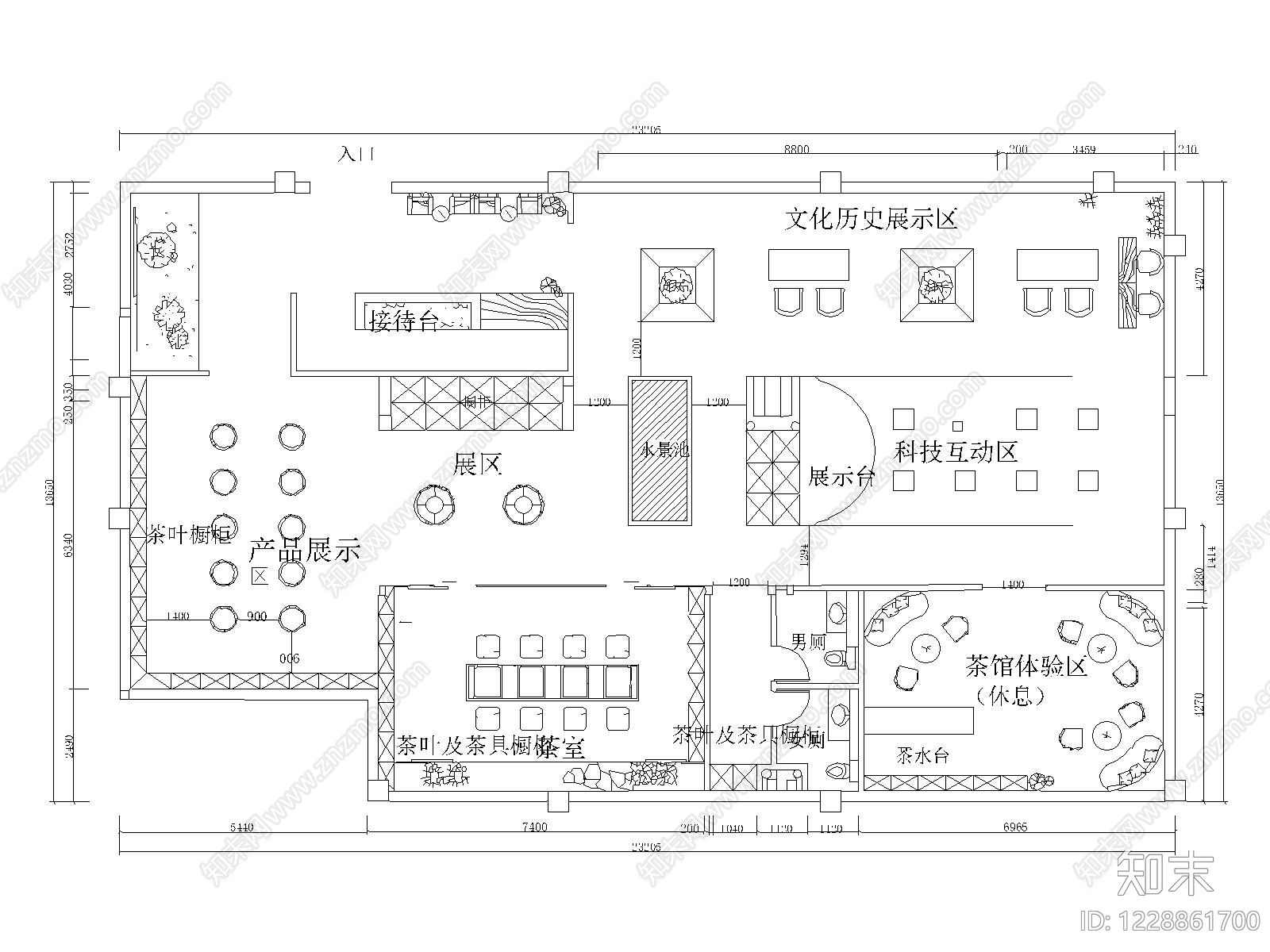 文化展厅cad施工图下载【ID:1228861700】