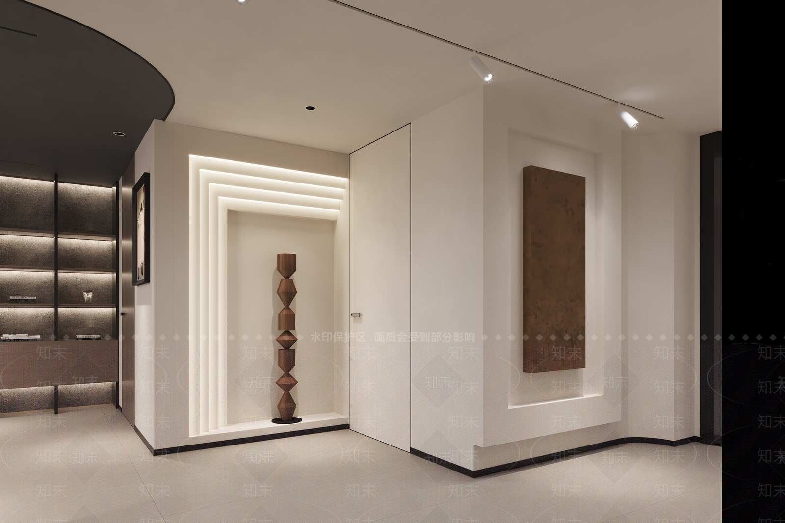 现代简约办公区3D模型下载【ID:1228864051】