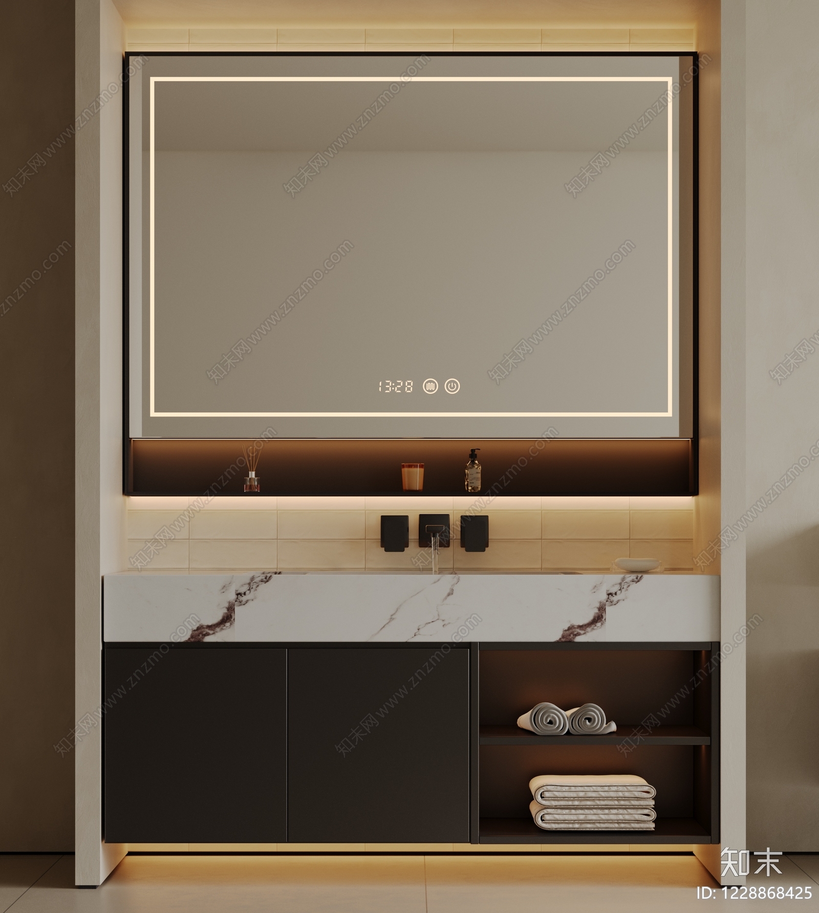意式极简洗手台3D模型下载【ID:1228868425】