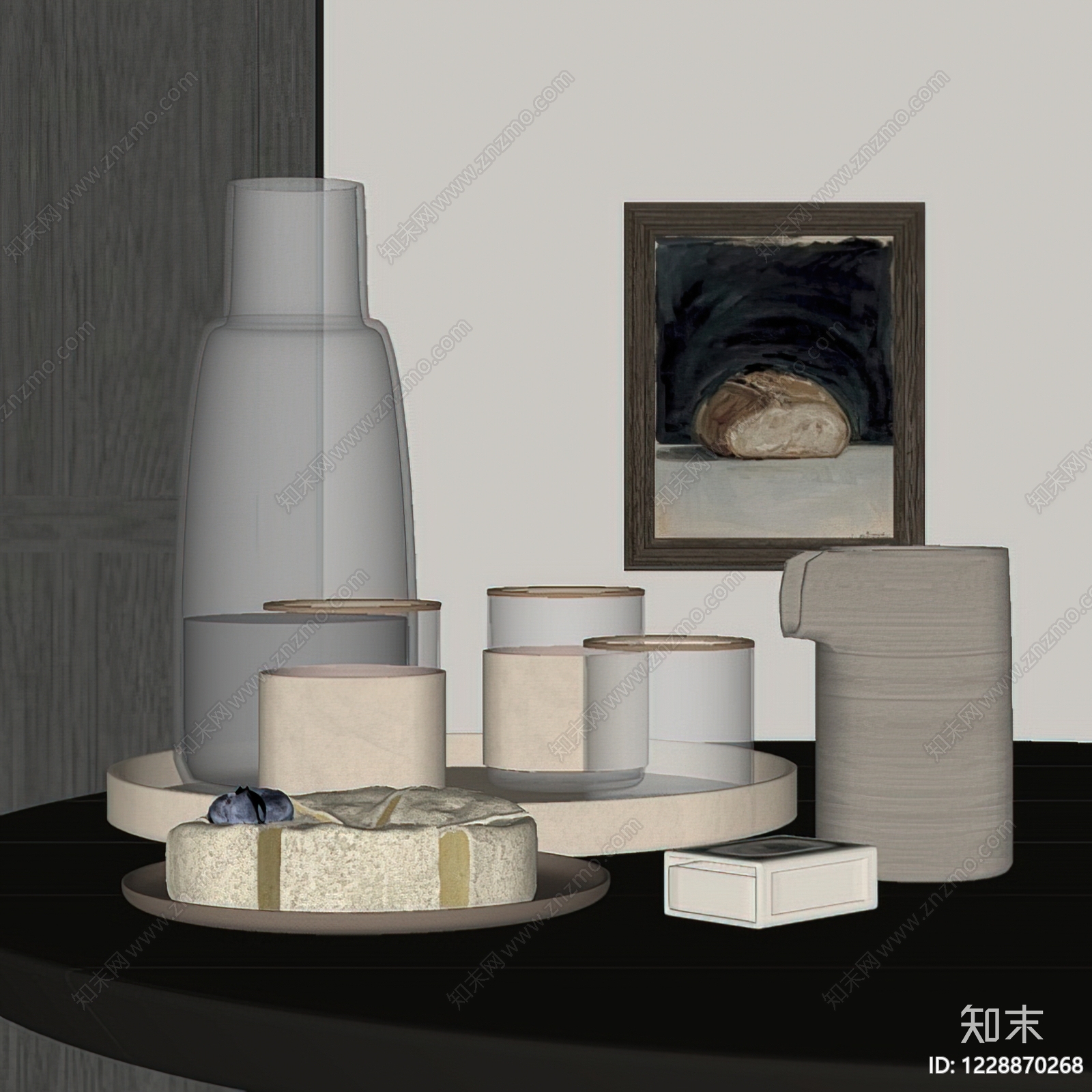 中古风餐具SU模型下载【ID:1228870268】