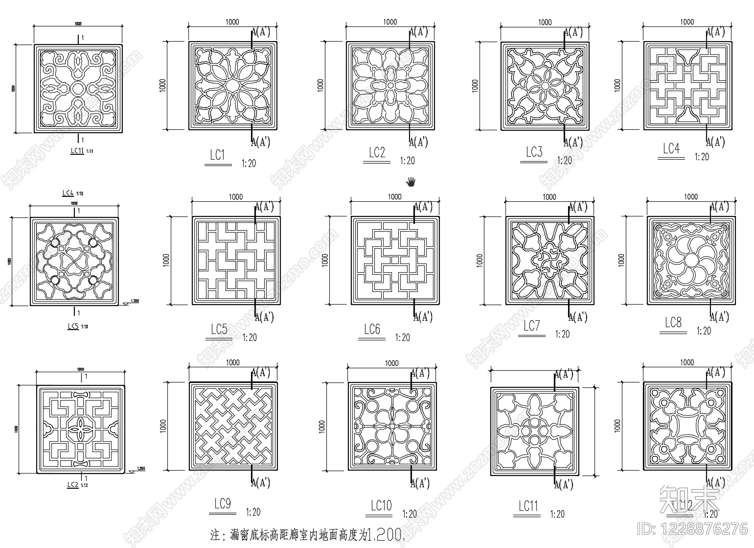 仿古建筑CAD图纸