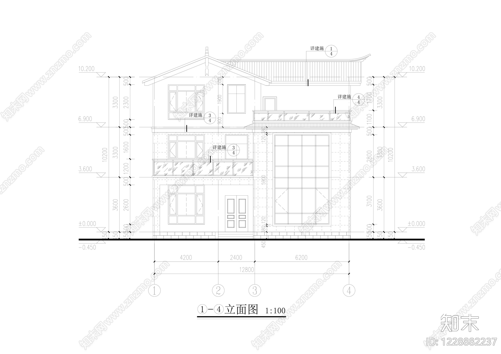 别墅建筑CAD图纸