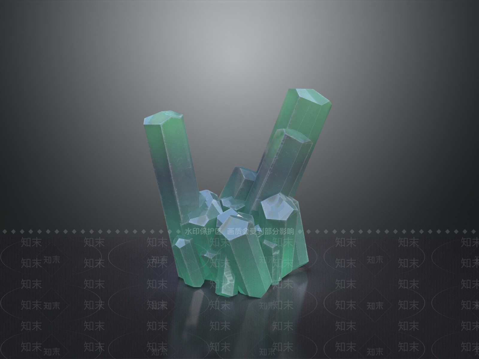 未来主义雕塑摆件3D模型下载【ID:1228883452】