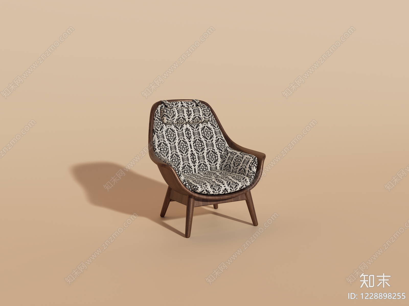 中古风休闲椅SU模型下载【ID:1228898255】
