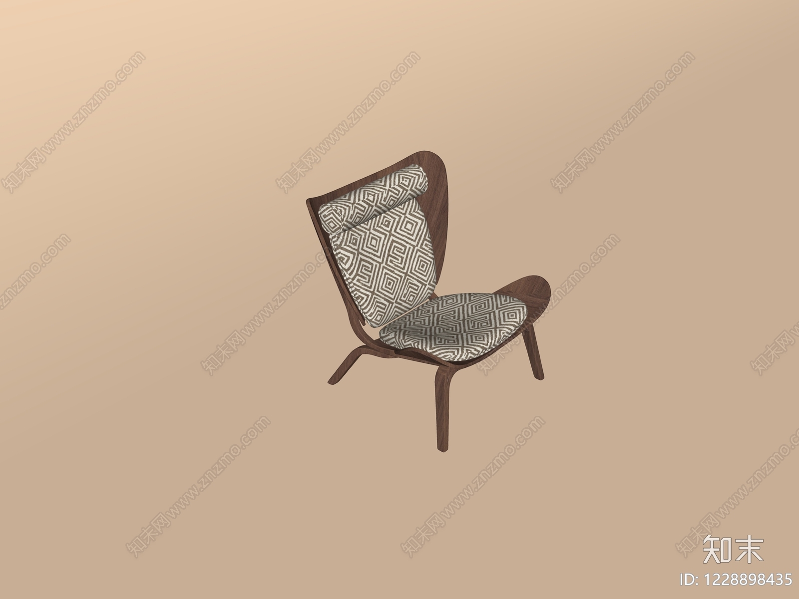中古风休闲椅SU模型下载【ID:1228898435】