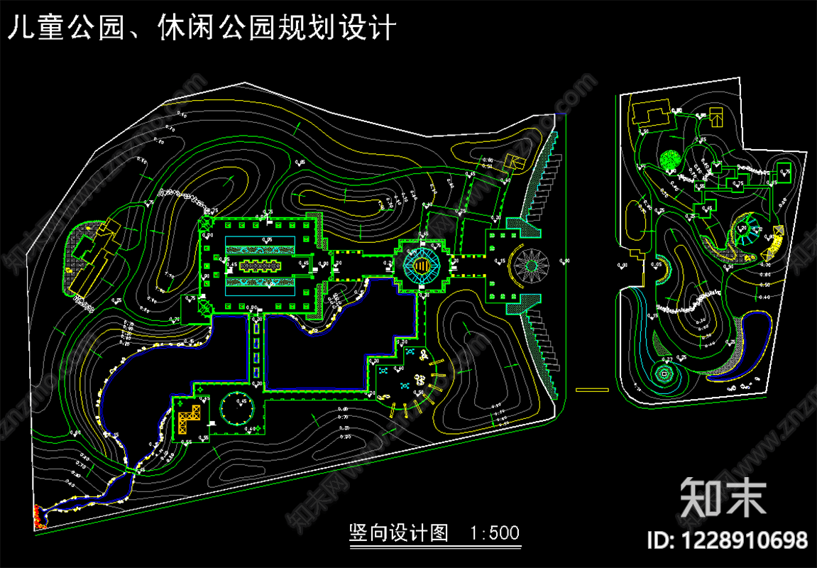 儿童公园cad施工图下载【ID:1228910698】