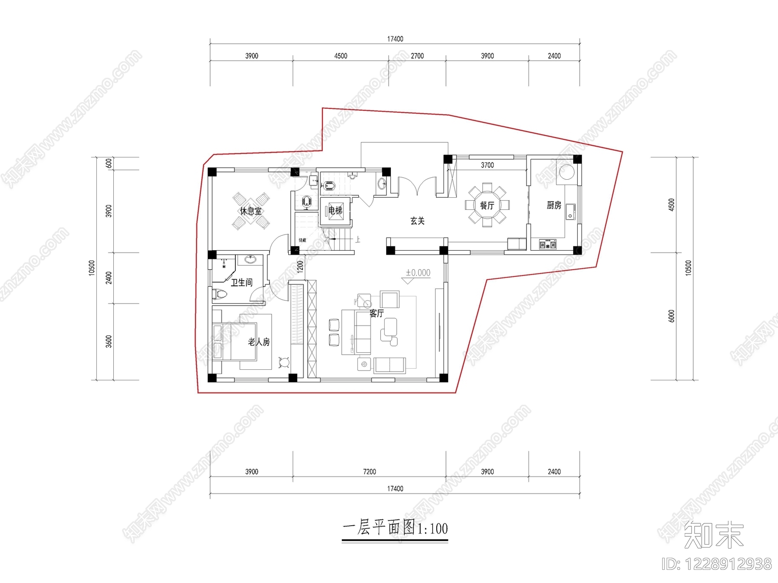 建筑平面布置图CAD图纸