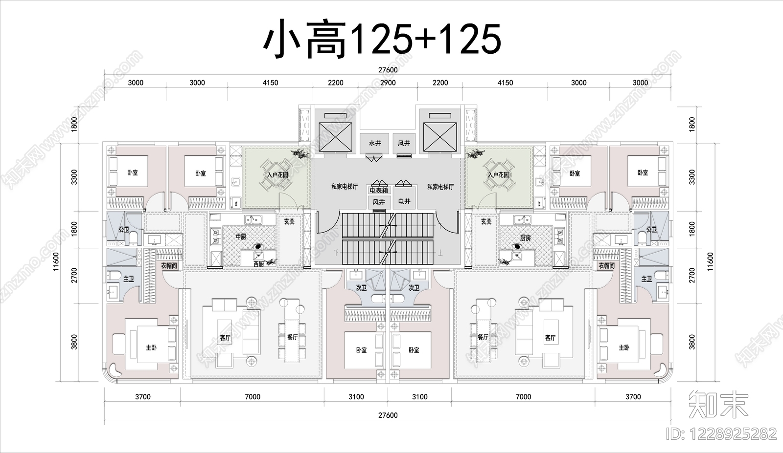 住宅楼建筑cad施工图下载【ID:1228925282】