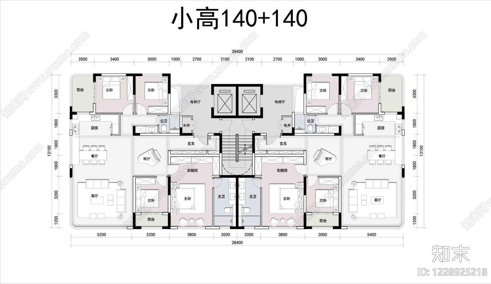 住宅楼建筑cad施工图下载【ID:1228925218】