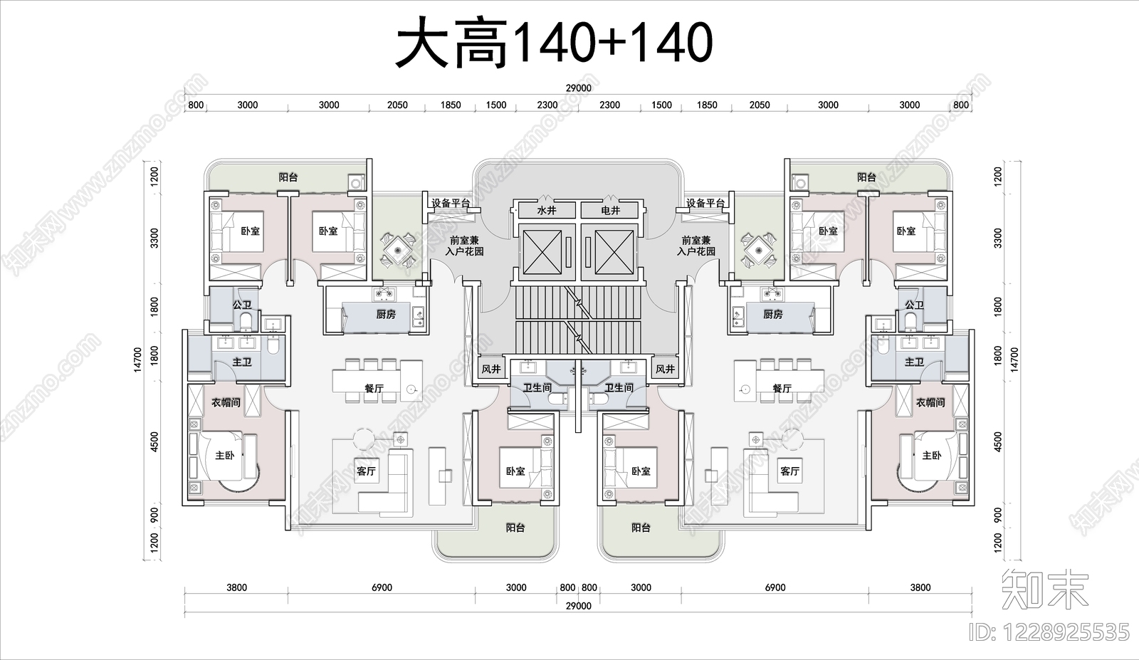 住宅楼建筑cad施工图下载【ID:1228925535】