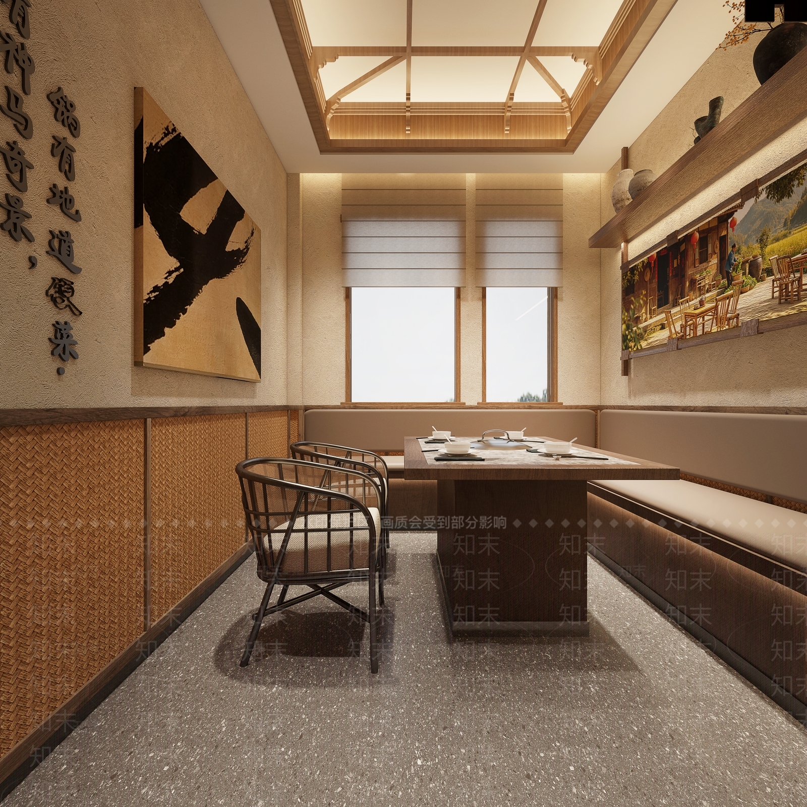 新中式包厢3D模型下载【ID:1228931942】