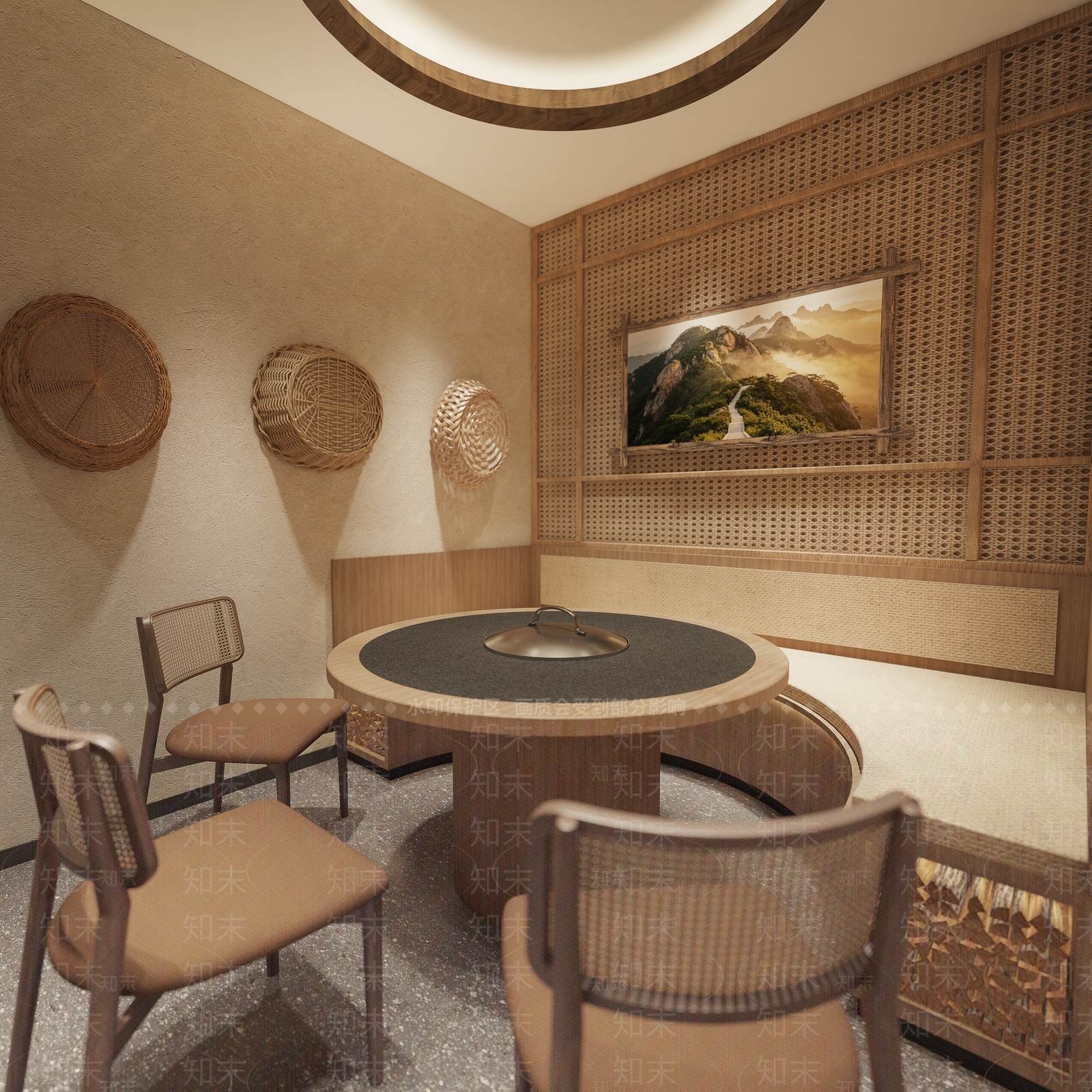 侘寂包厢3D模型下载【ID:1228932861】