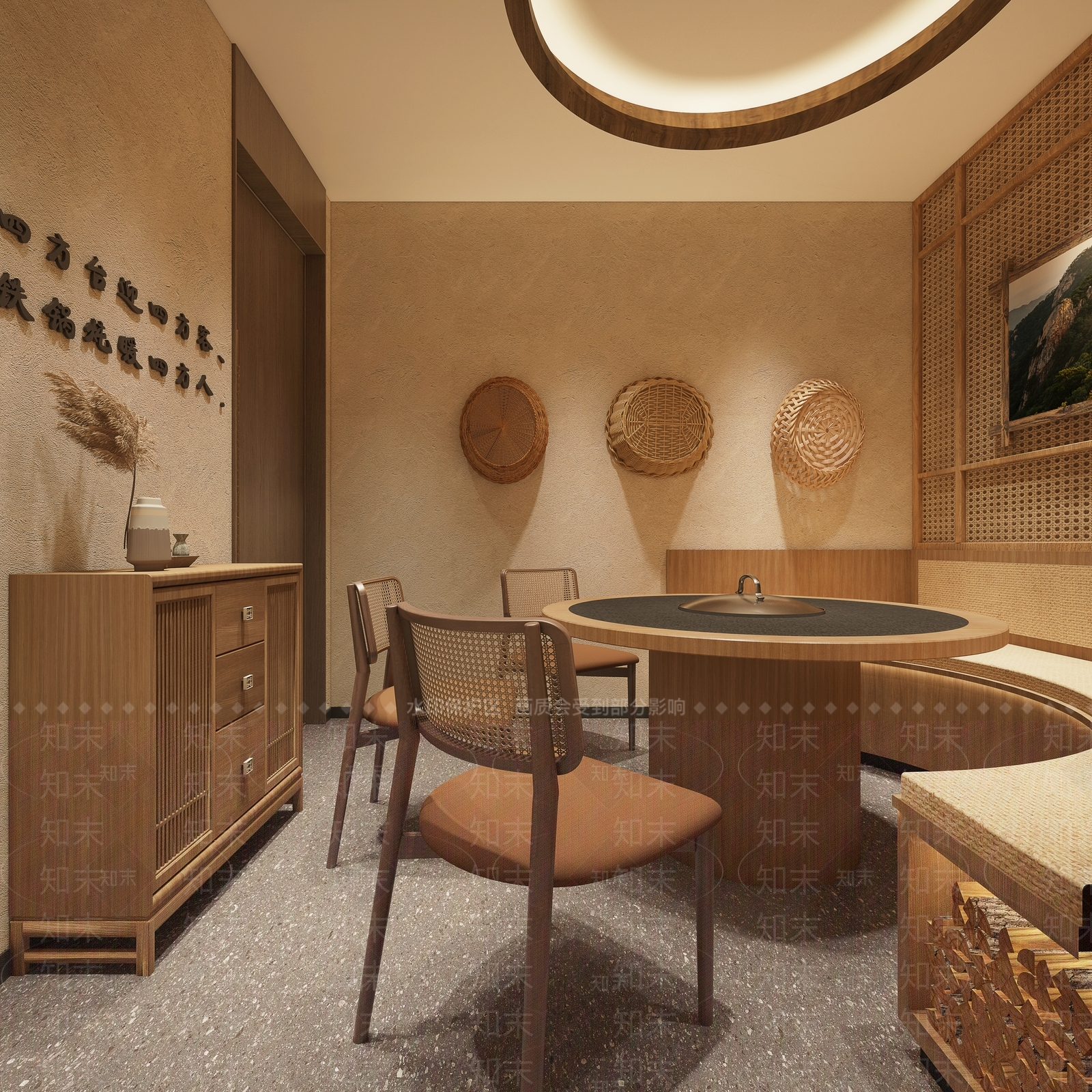 侘寂包厢3D模型下载【ID:1228932861】