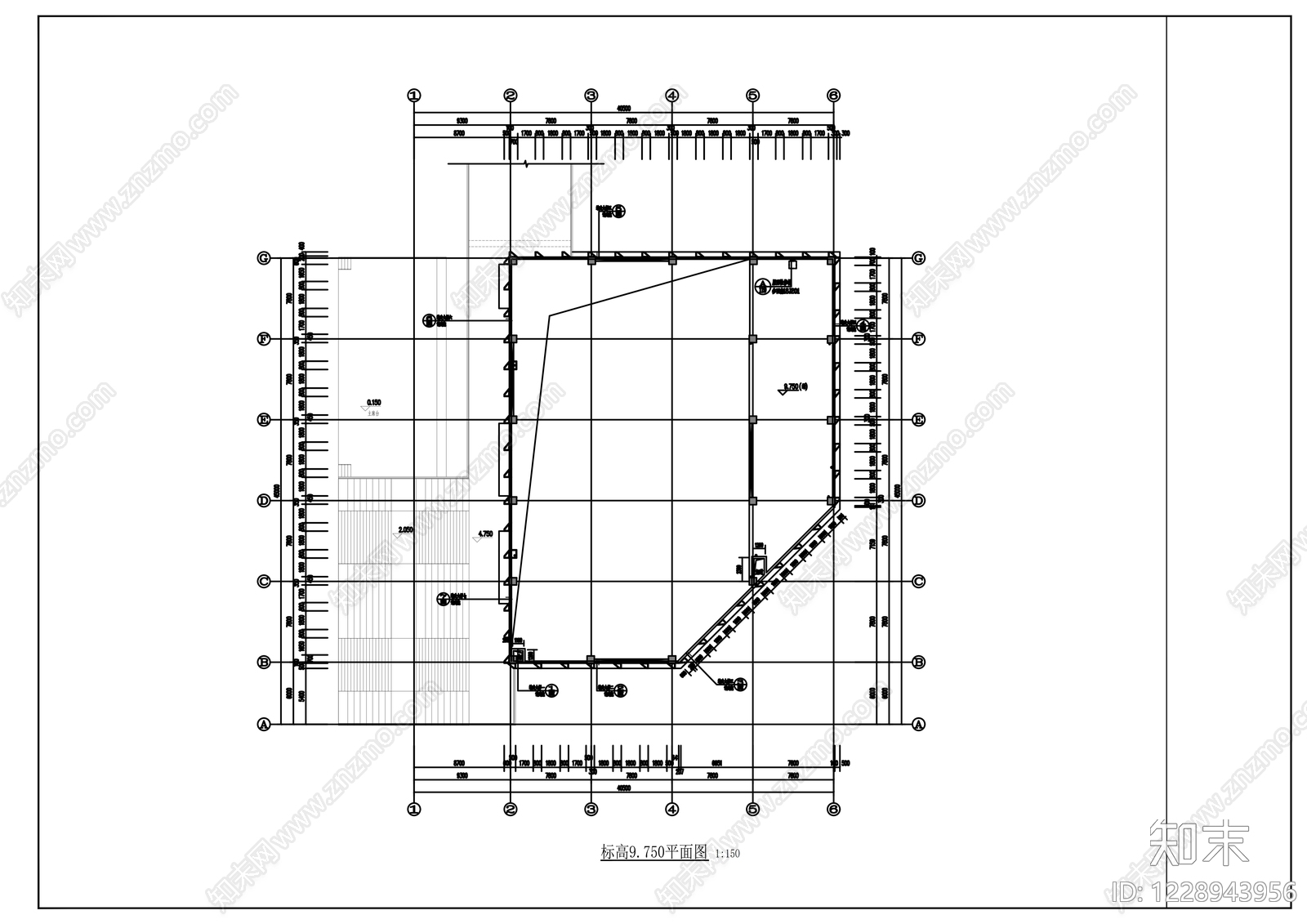 学校建筑cad施工图下载【ID:1228943956】
