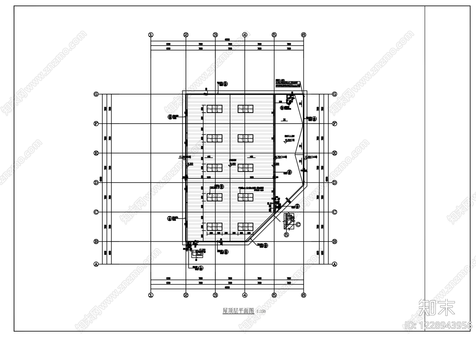 学校建筑cad施工图下载【ID:1228943956】