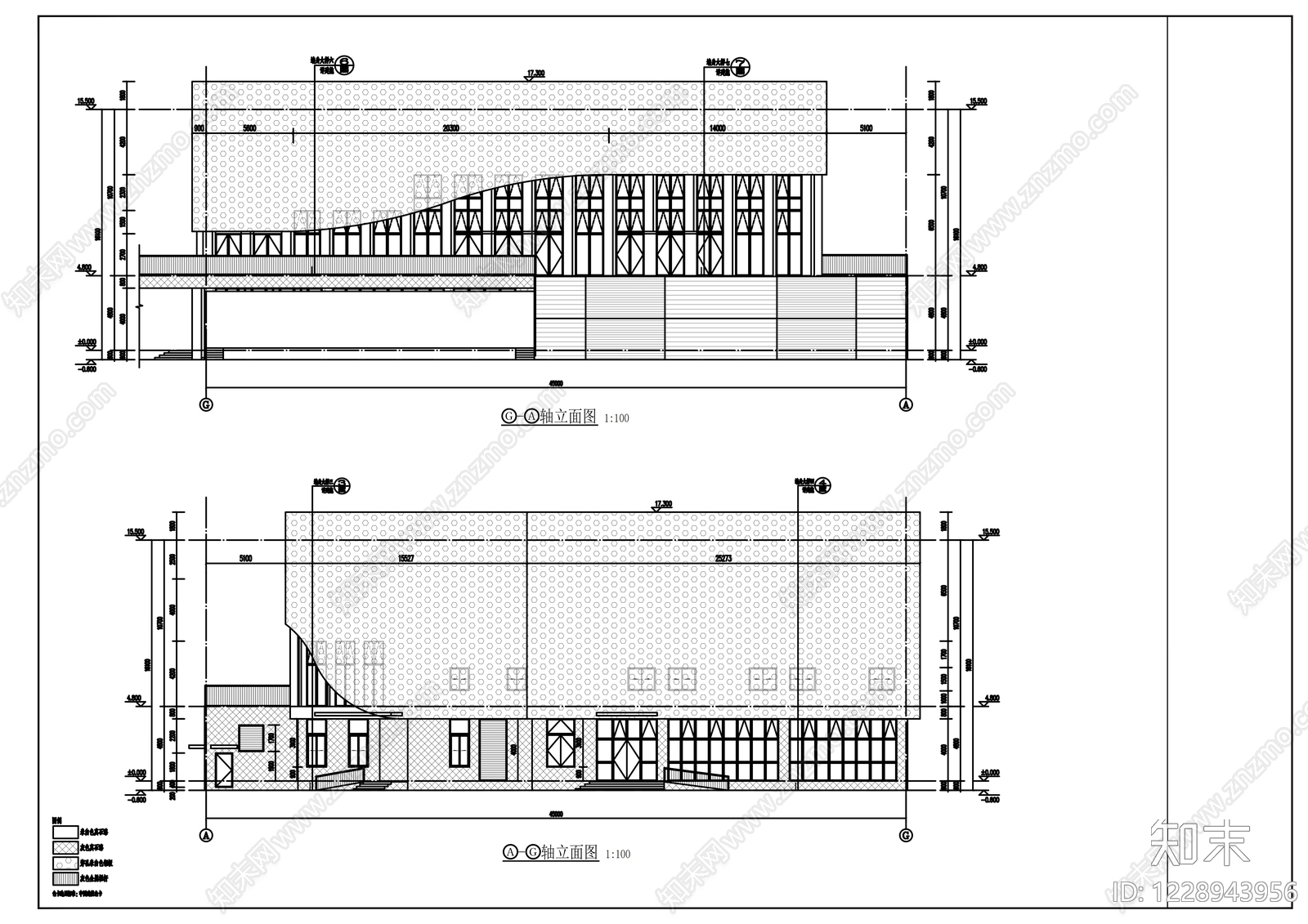 学校建筑cad施工图下载【ID:1228943956】