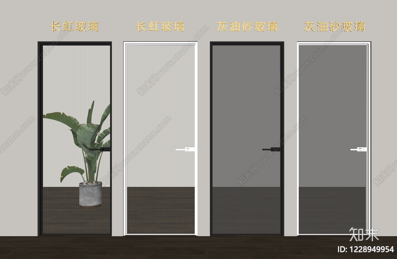 现代简约单开门SU模型下载【ID:1228949954】