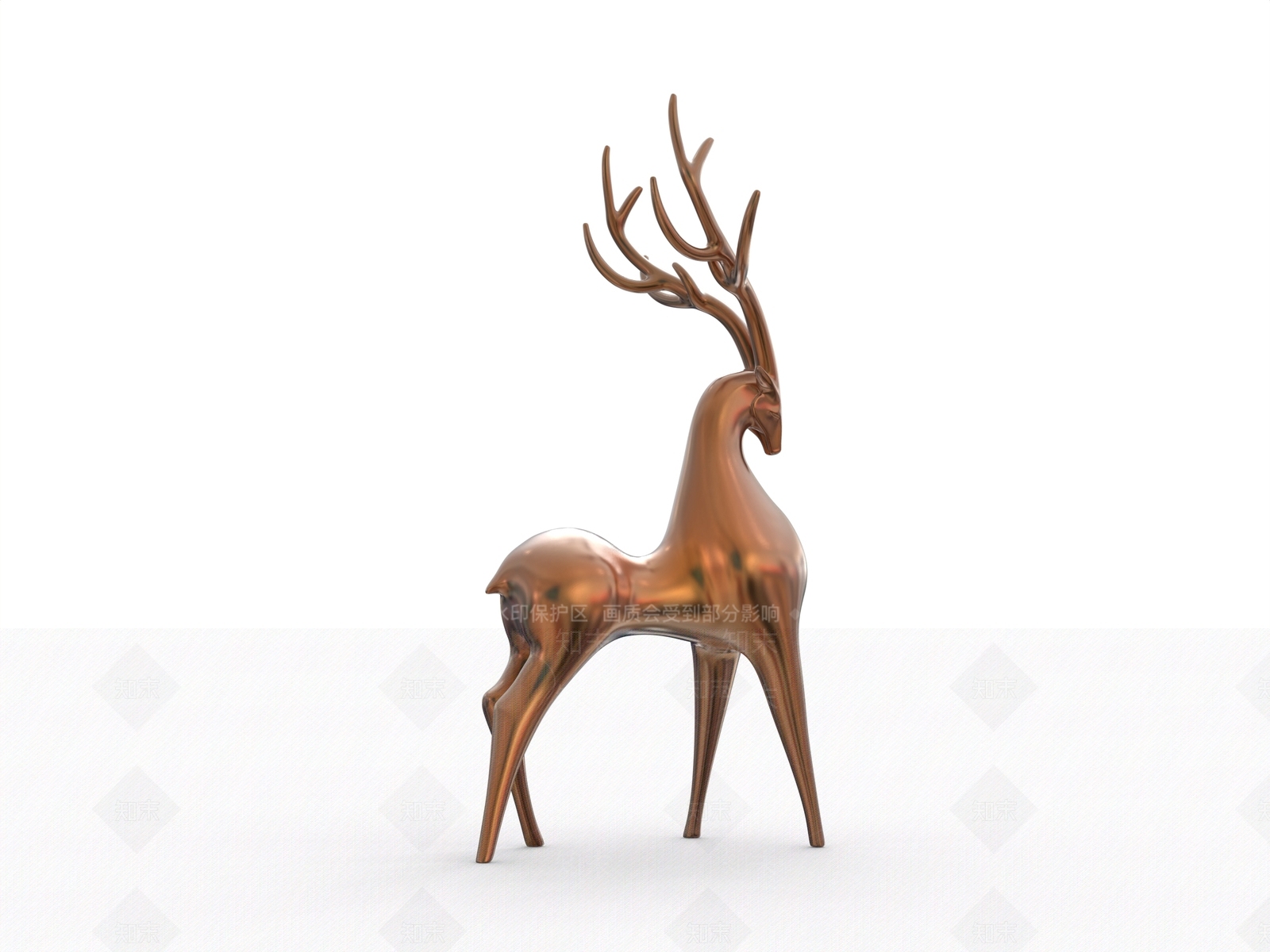 轻奢雕塑摆件3D模型下载【ID:1228953818】