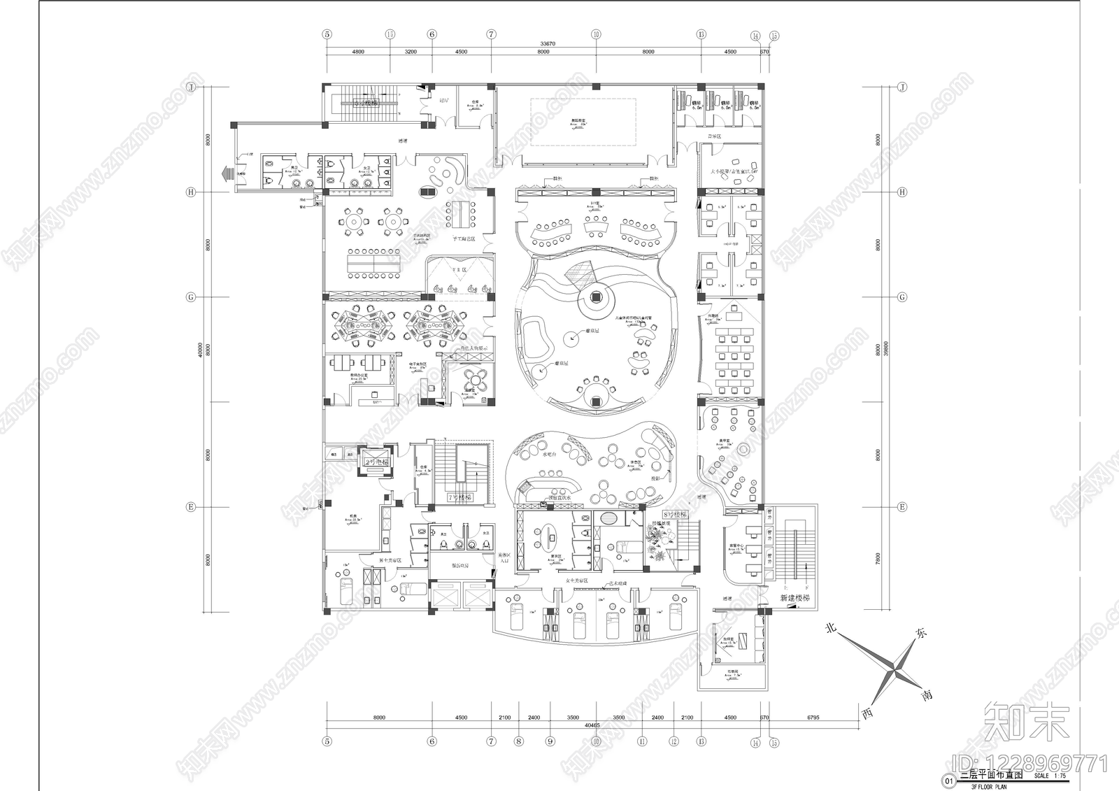 办公楼建筑CAD图纸