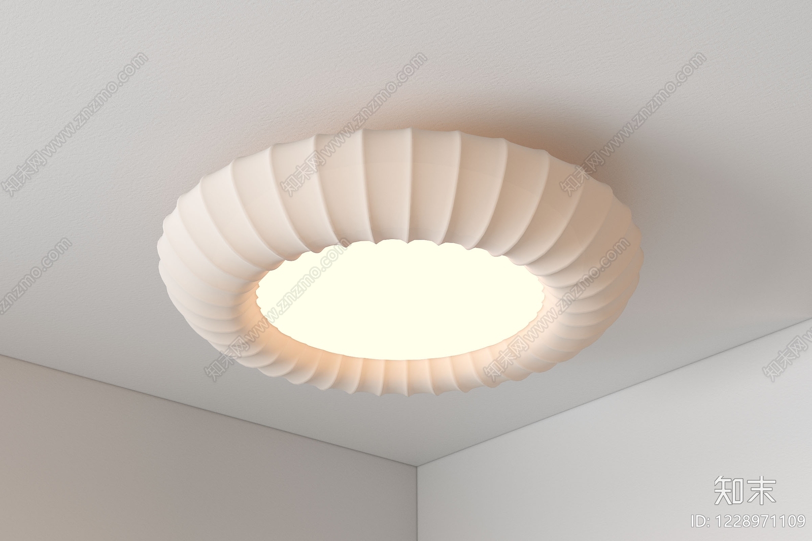 奶油风儿童房吸顶灯3D模型下载【ID:1228971109】