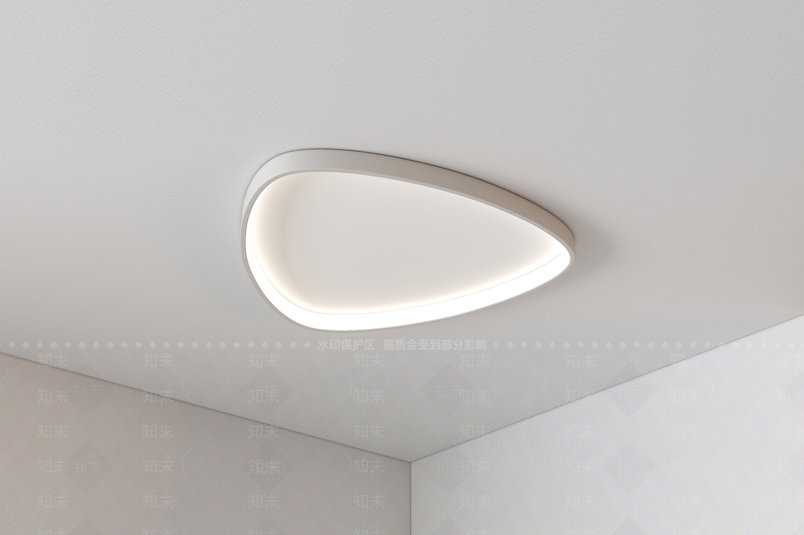 极简儿童房吸顶灯3D模型下载【ID:1228972452】