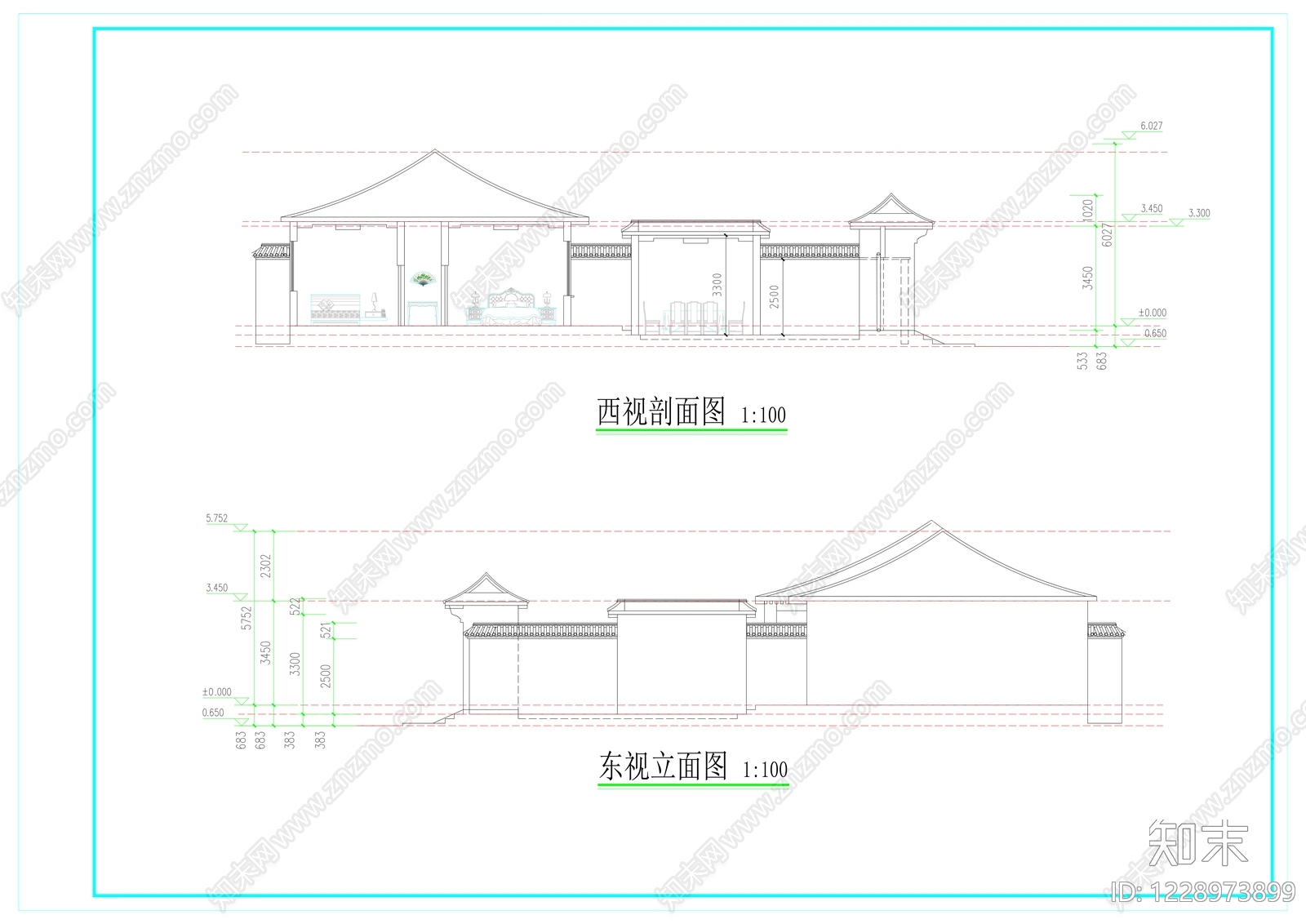 四合院cad施工图下载【ID:1228973899】