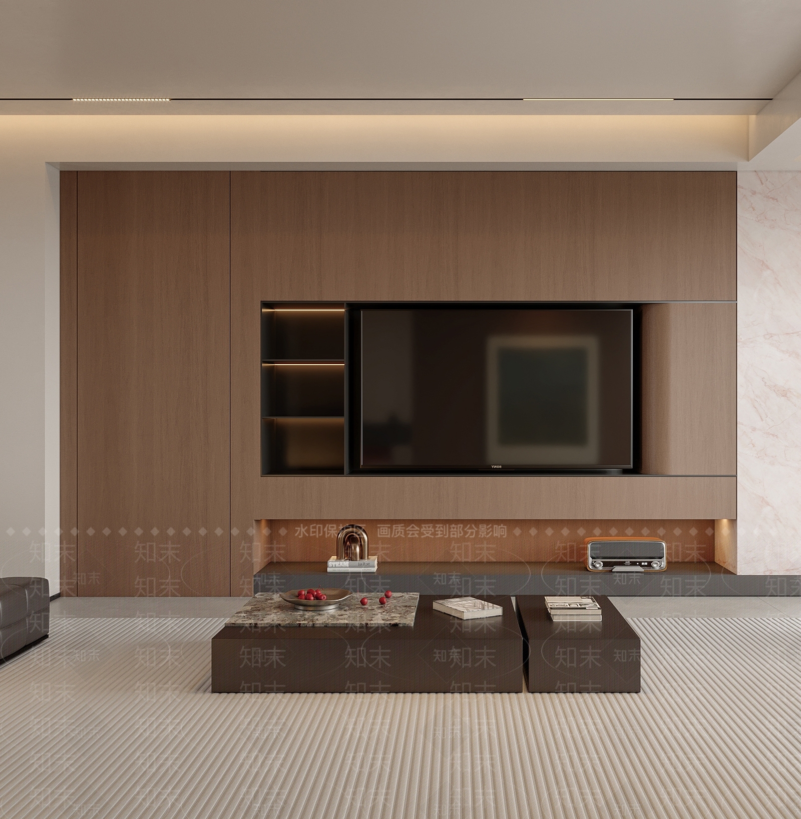 意式极简家居客厅3D模型下载【ID:1228981246】