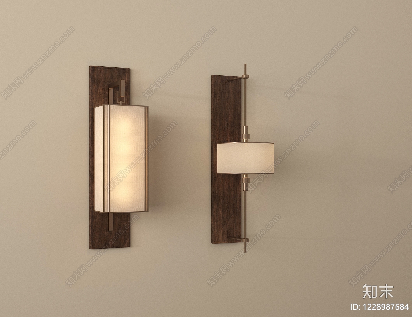 中古风壁灯3D模型下载【ID:1228987684】
