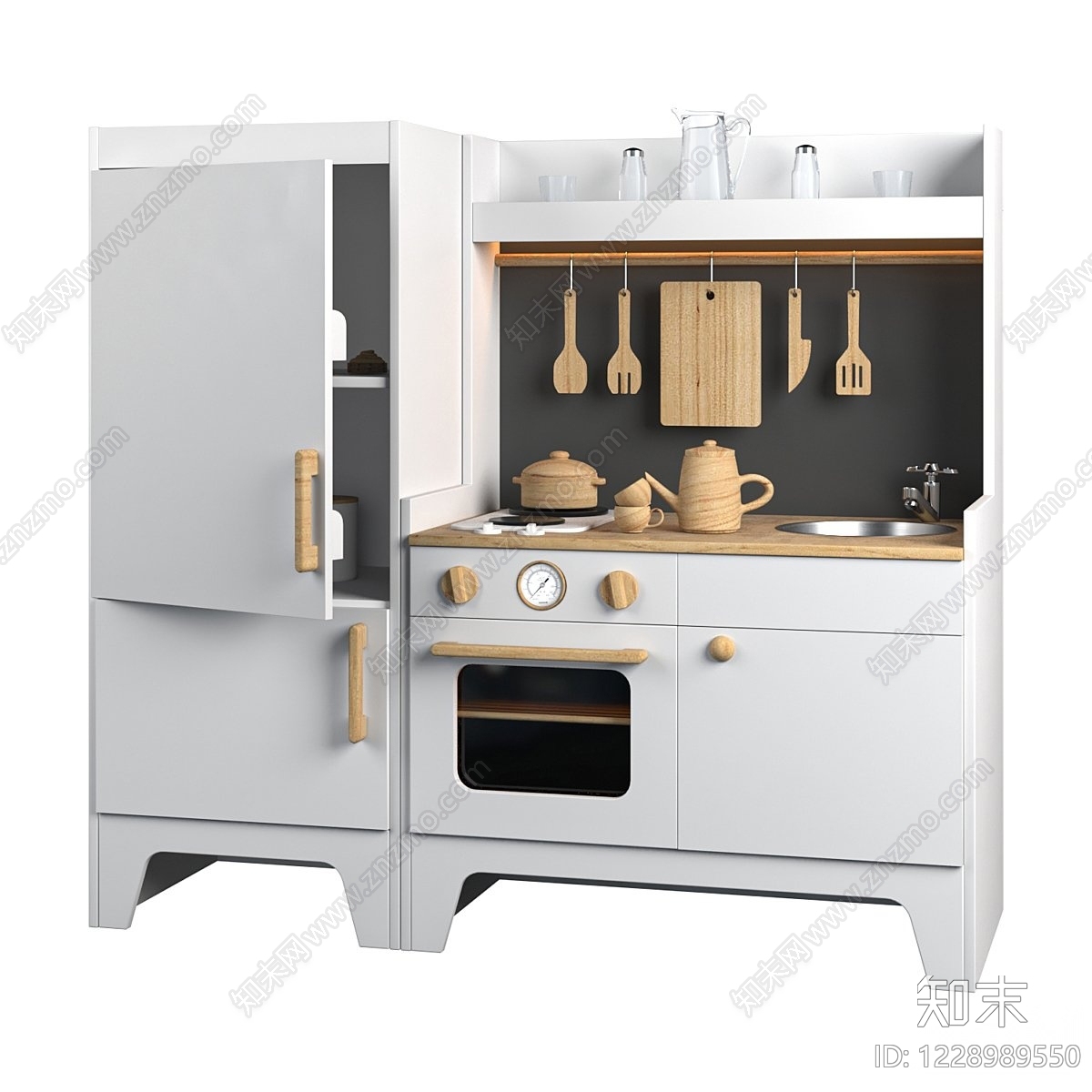 原木风玩具3D模型下载【ID:1228989550】