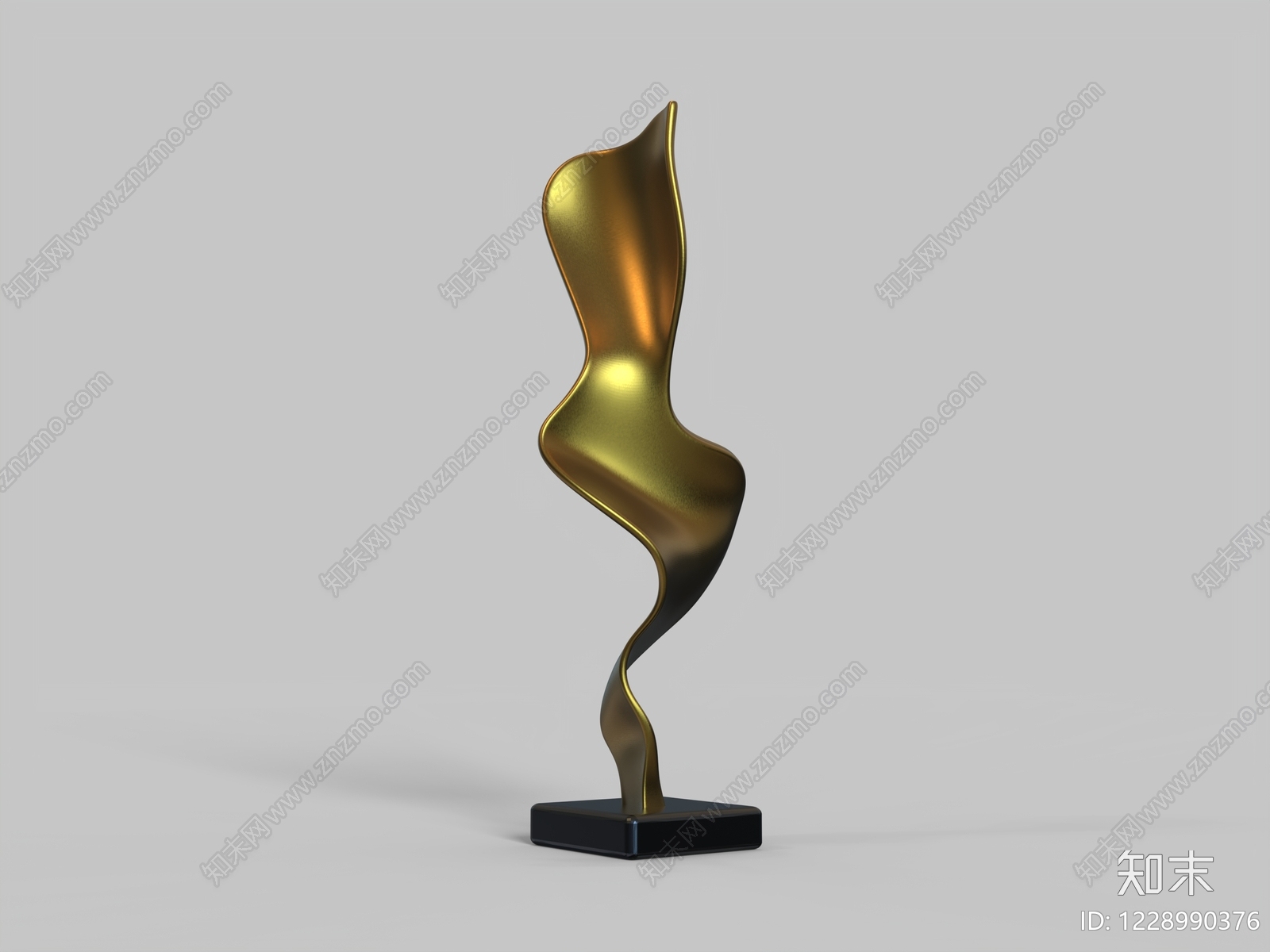 轻奢雕塑摆件3D模型下载【ID:1228990376】