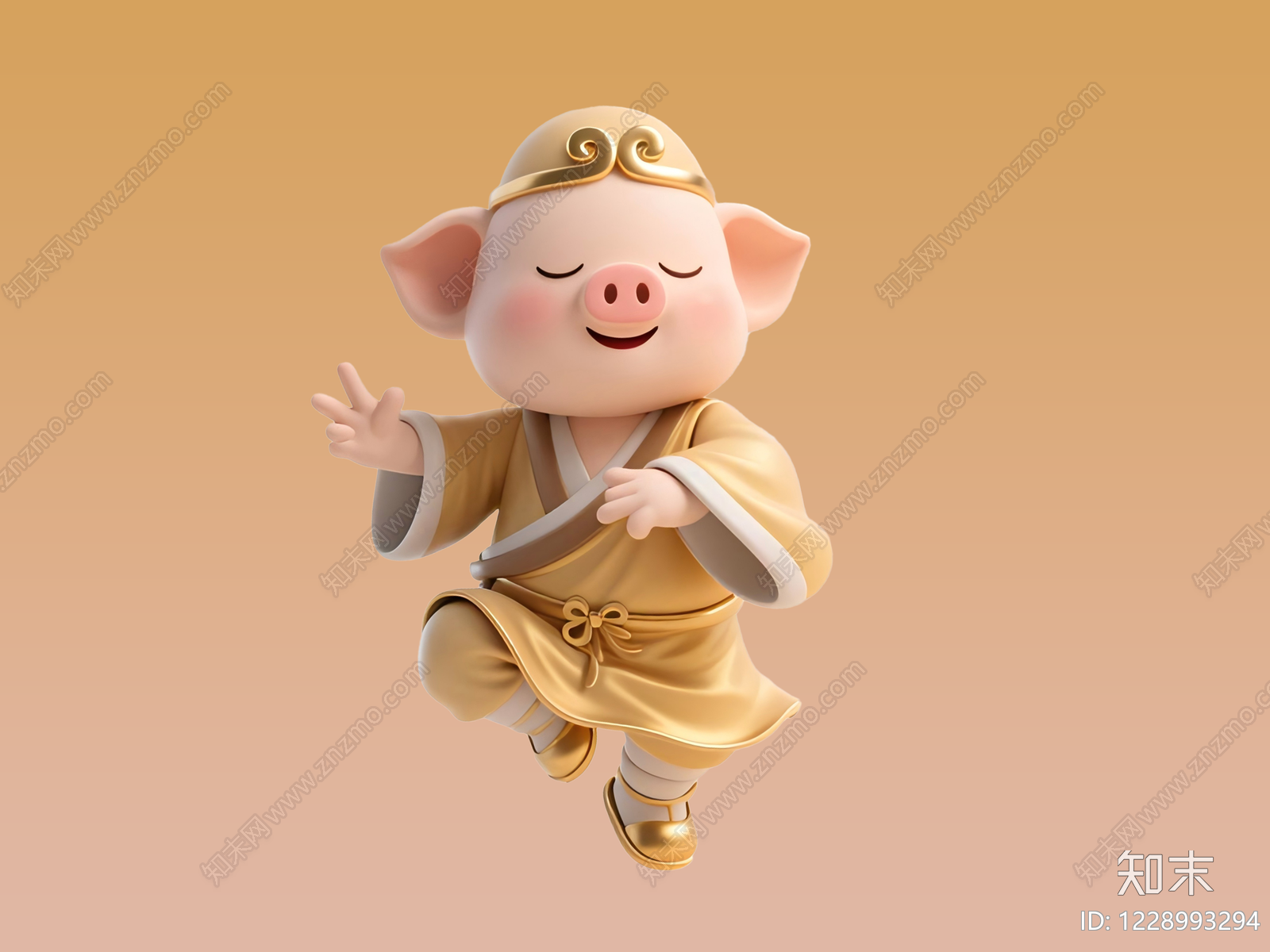 卡通虚拟人物3D模型下载【ID:1228993294】