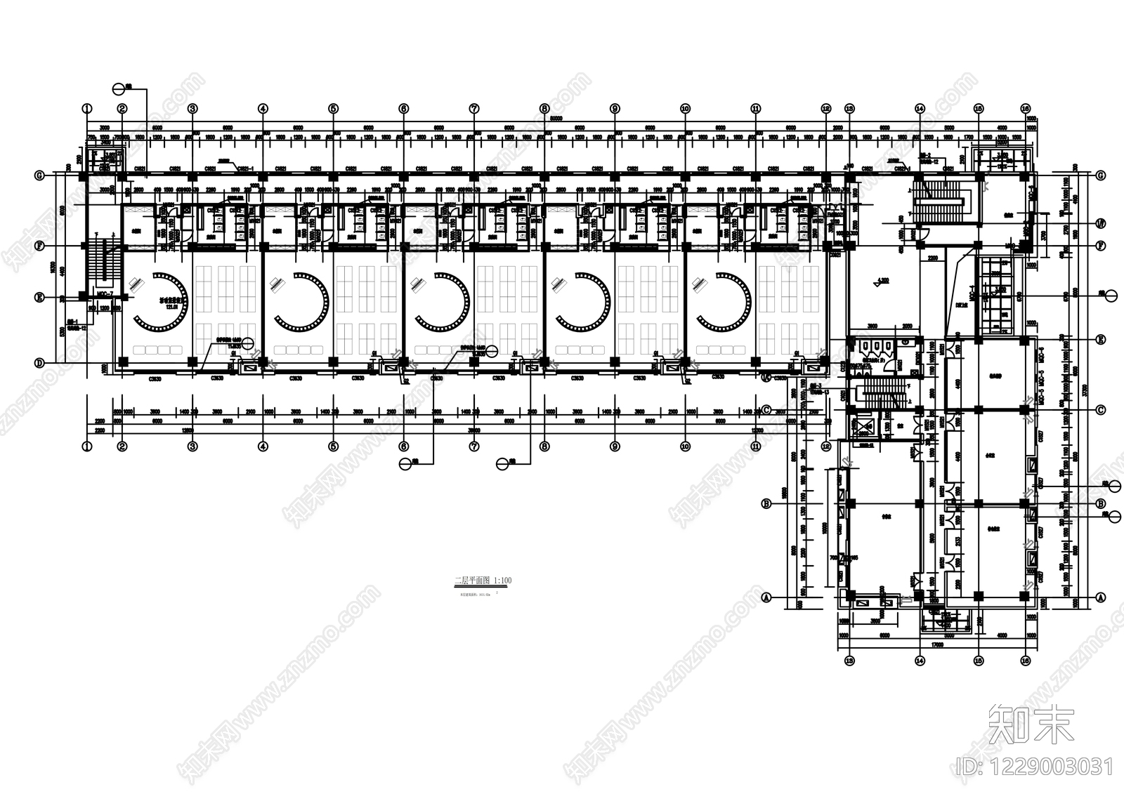 幼儿园建筑cad施工图下载【ID:1229003031】