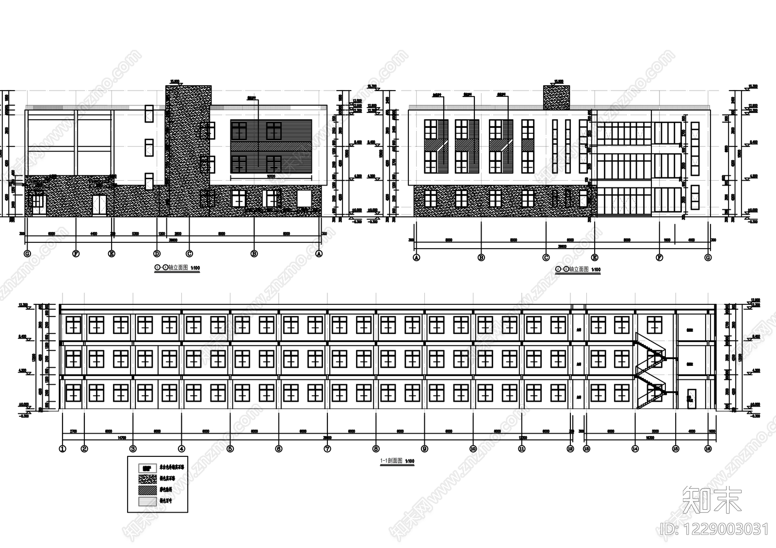 幼儿园建筑cad施工图下载【ID:1229003031】