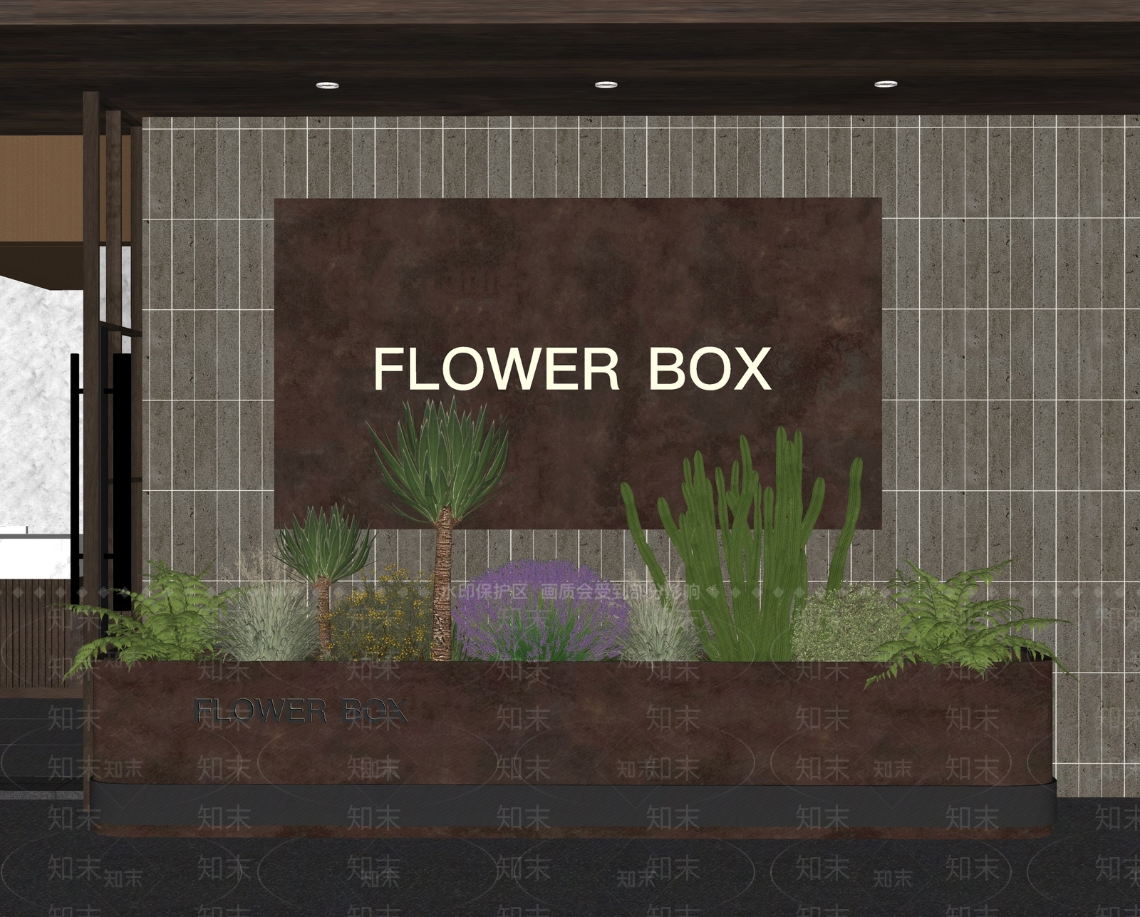现代植物组合SU模型下载【ID:1229016368】
