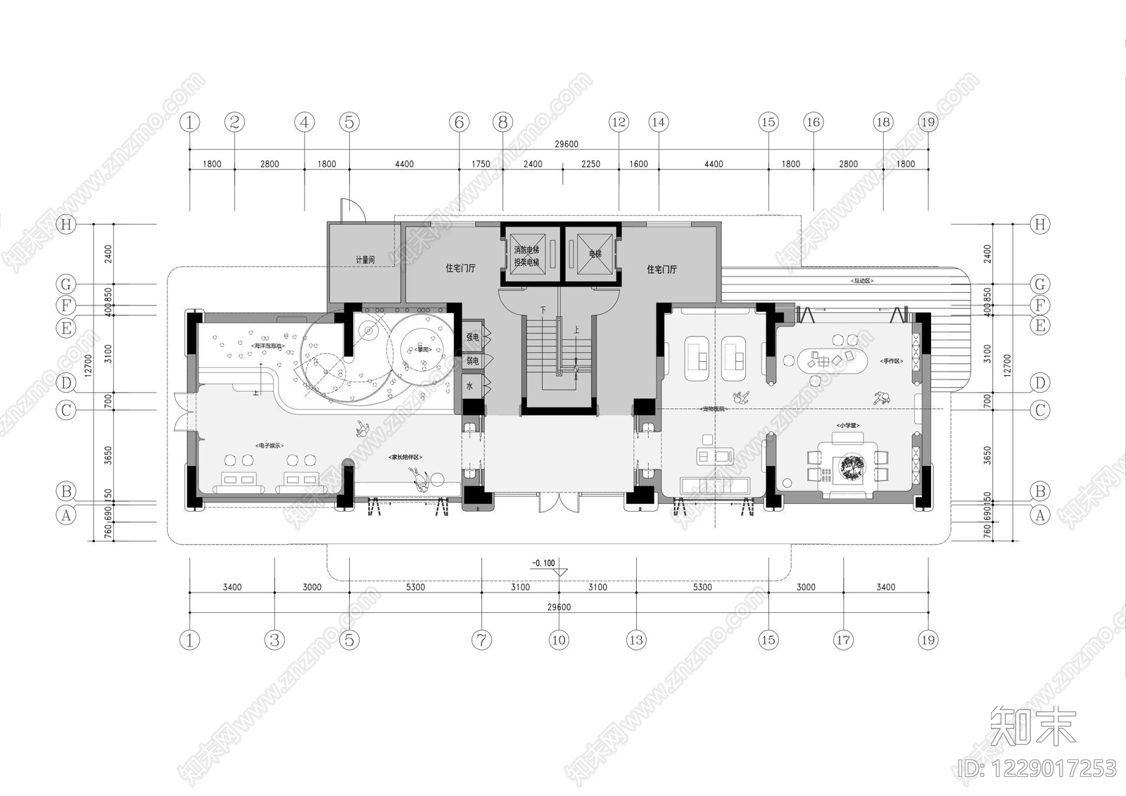 儿童乐园cad施工图下载【ID:1229017253】