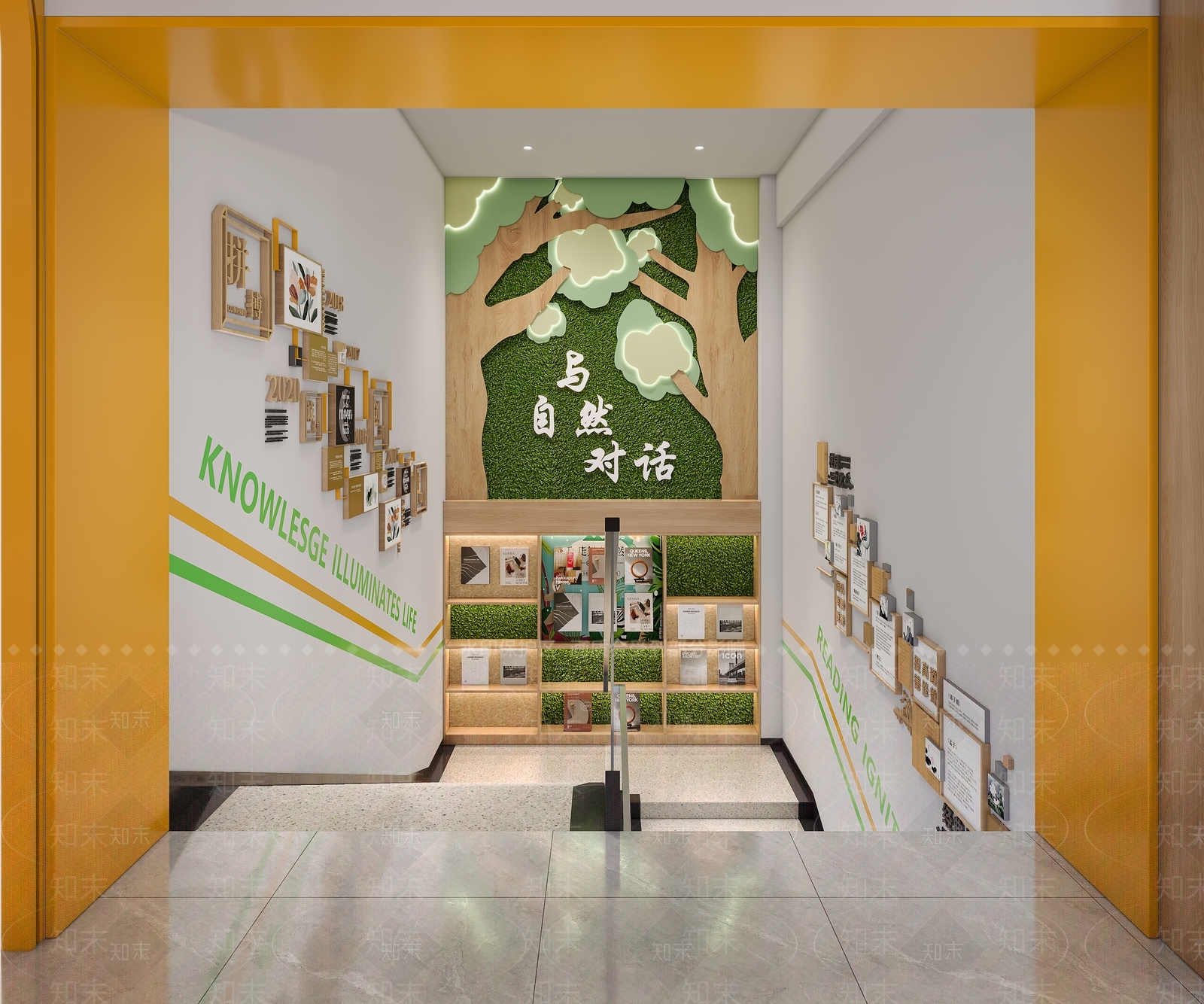 原木风楼梯间SU模型下载【ID:1229017816】