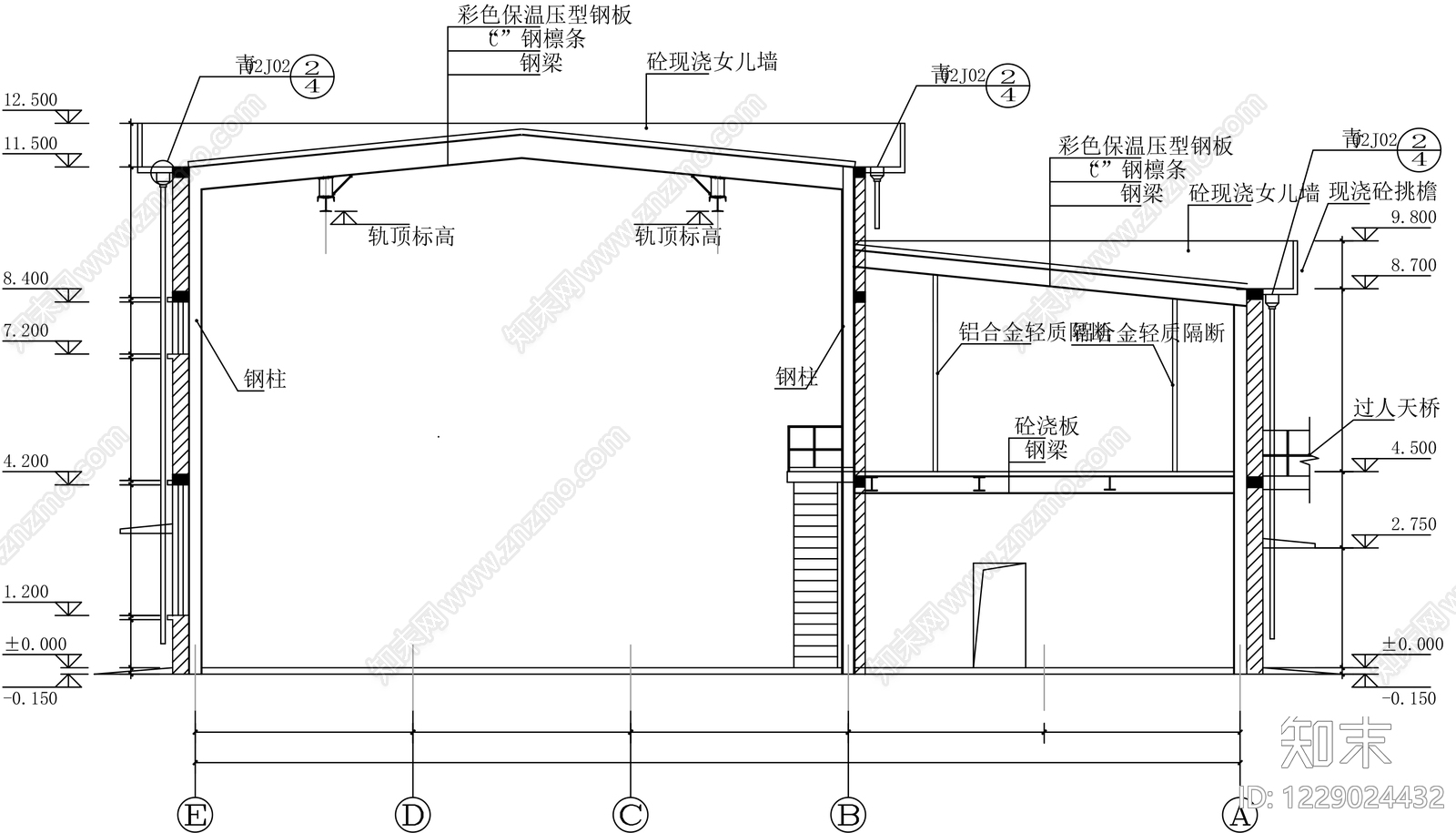 厂房cad施工图下载【ID:1229024432】