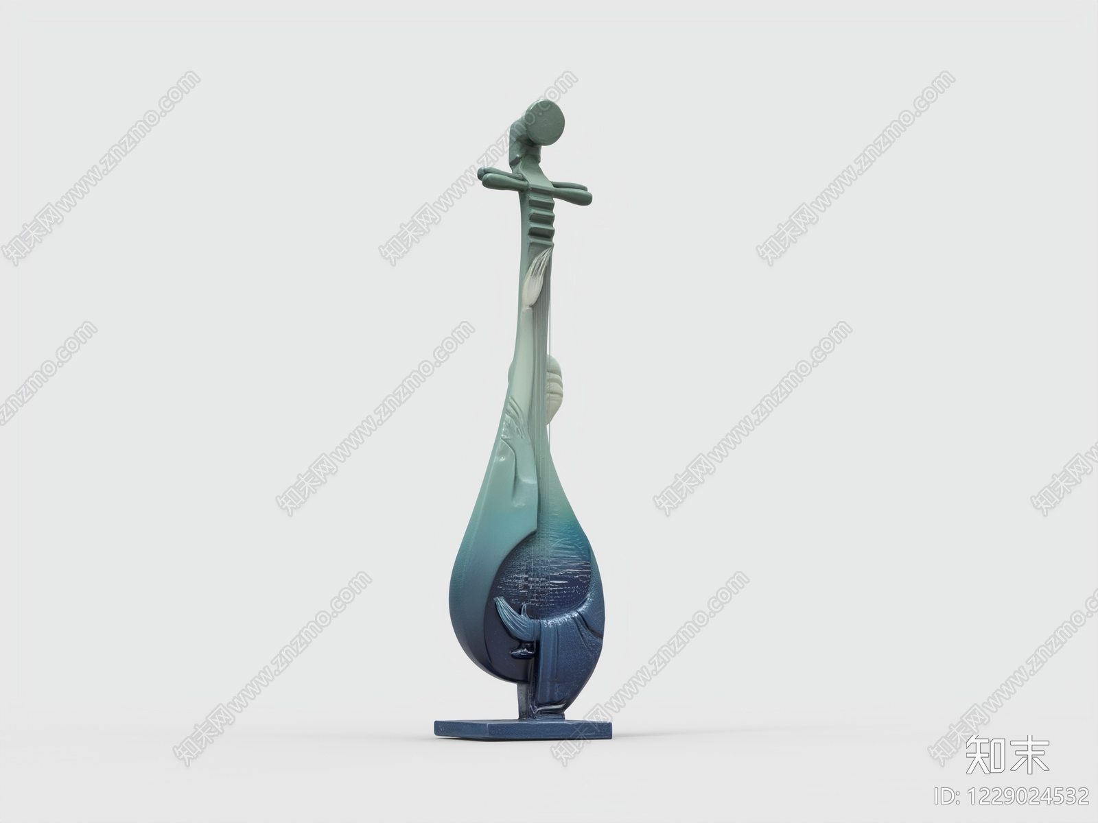 新中式雕塑摆件3D模型下载【ID:1229024532】