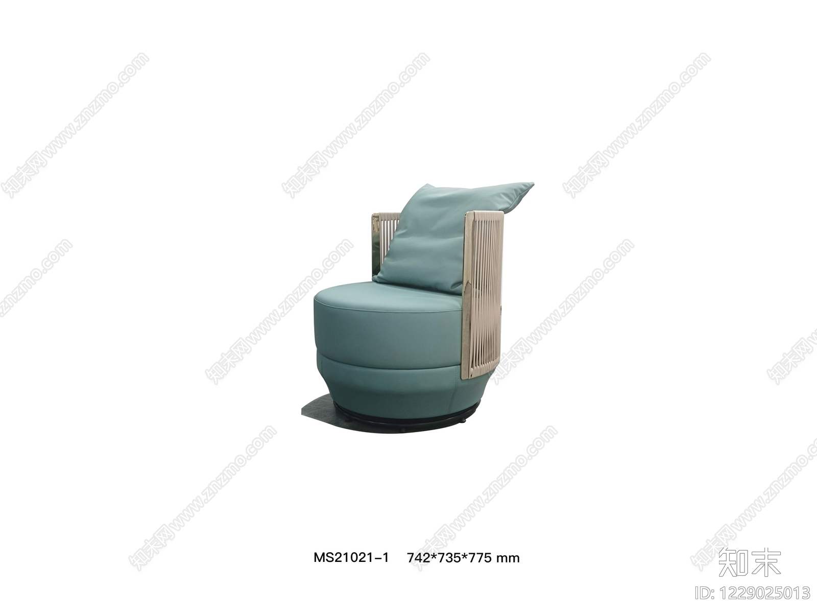 轻奢休闲椅3D模型下载【ID:1229025013】