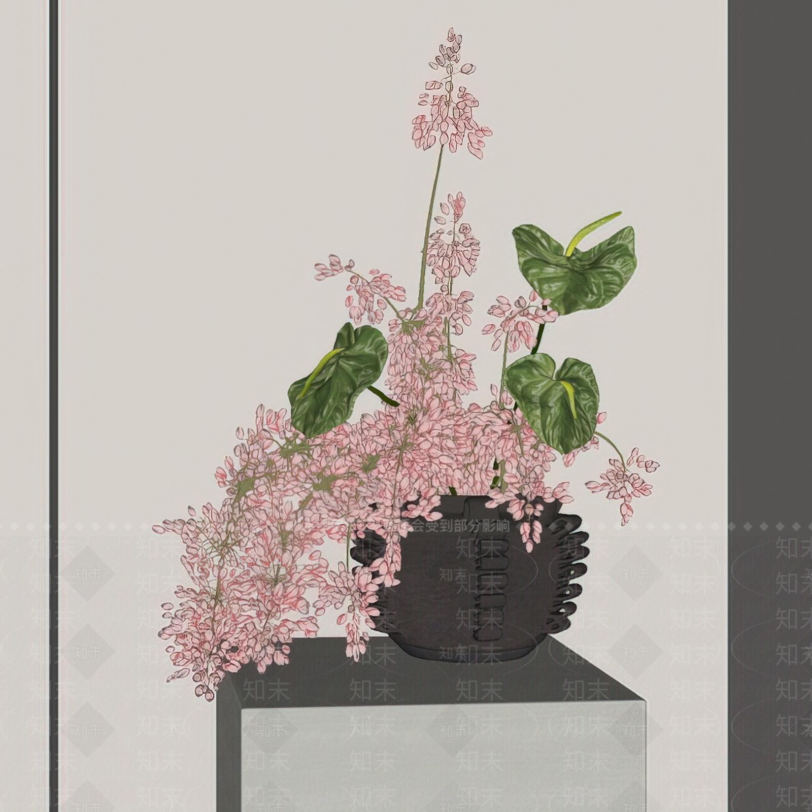 极简花艺SU模型下载【ID:1229033992】