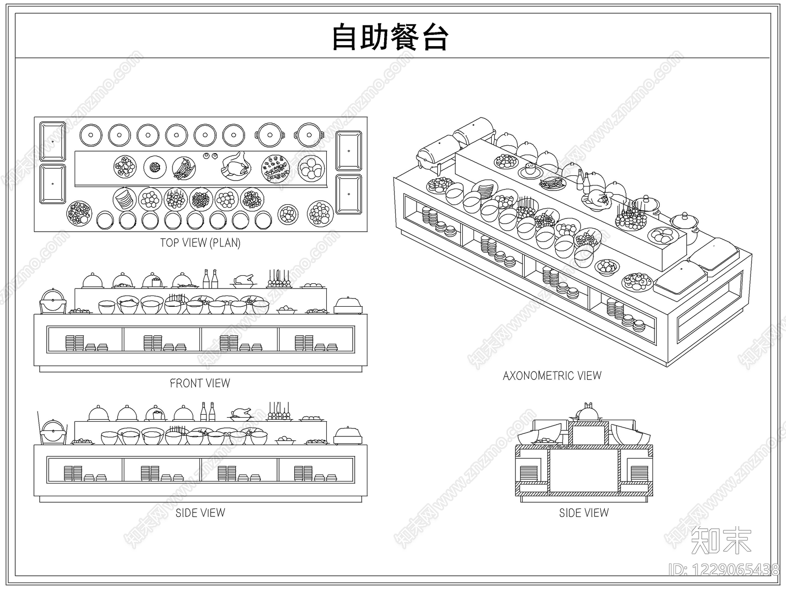 桌椅CAD图纸