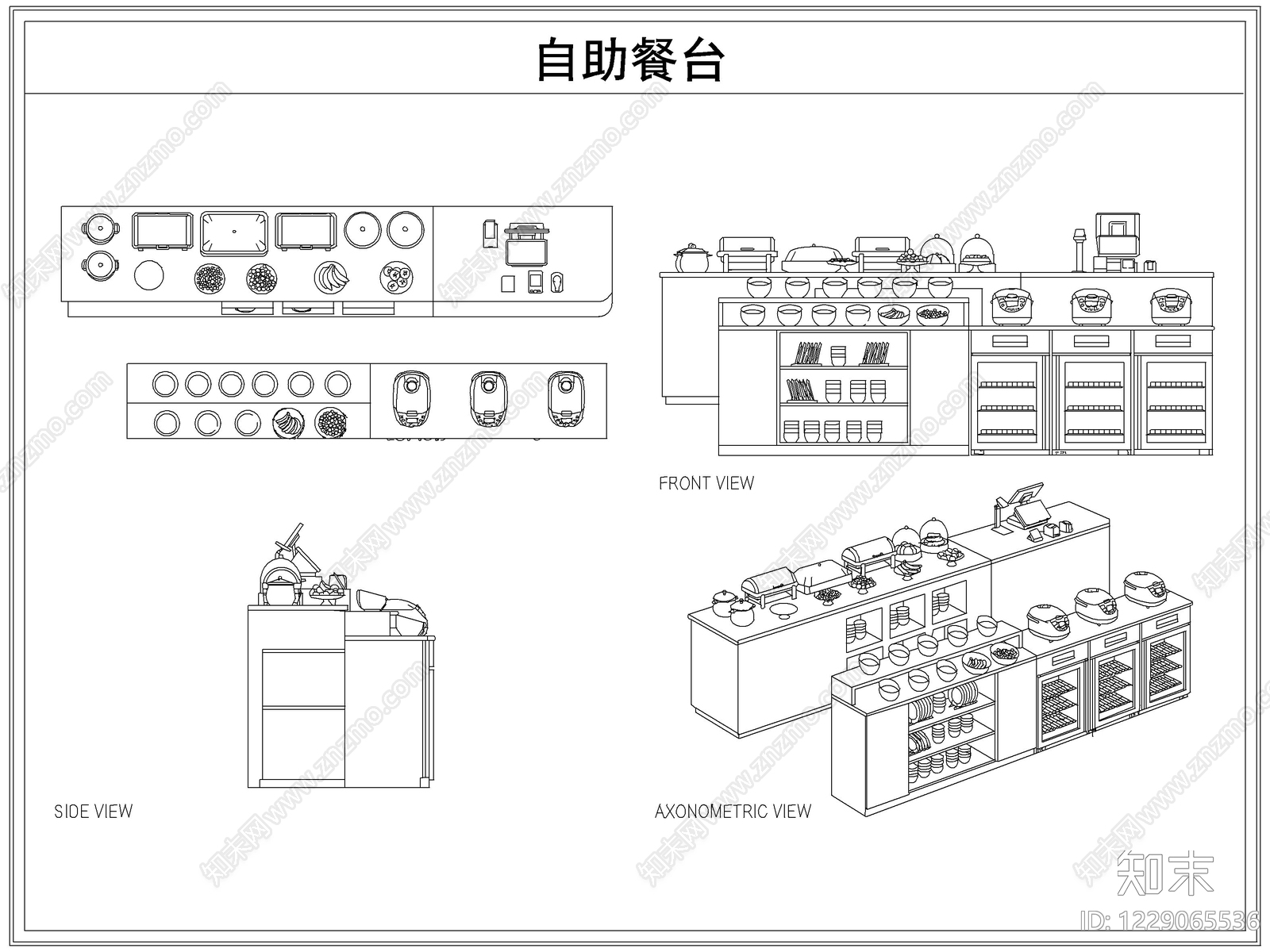 桌椅cad施工图下载【ID:1229065536】