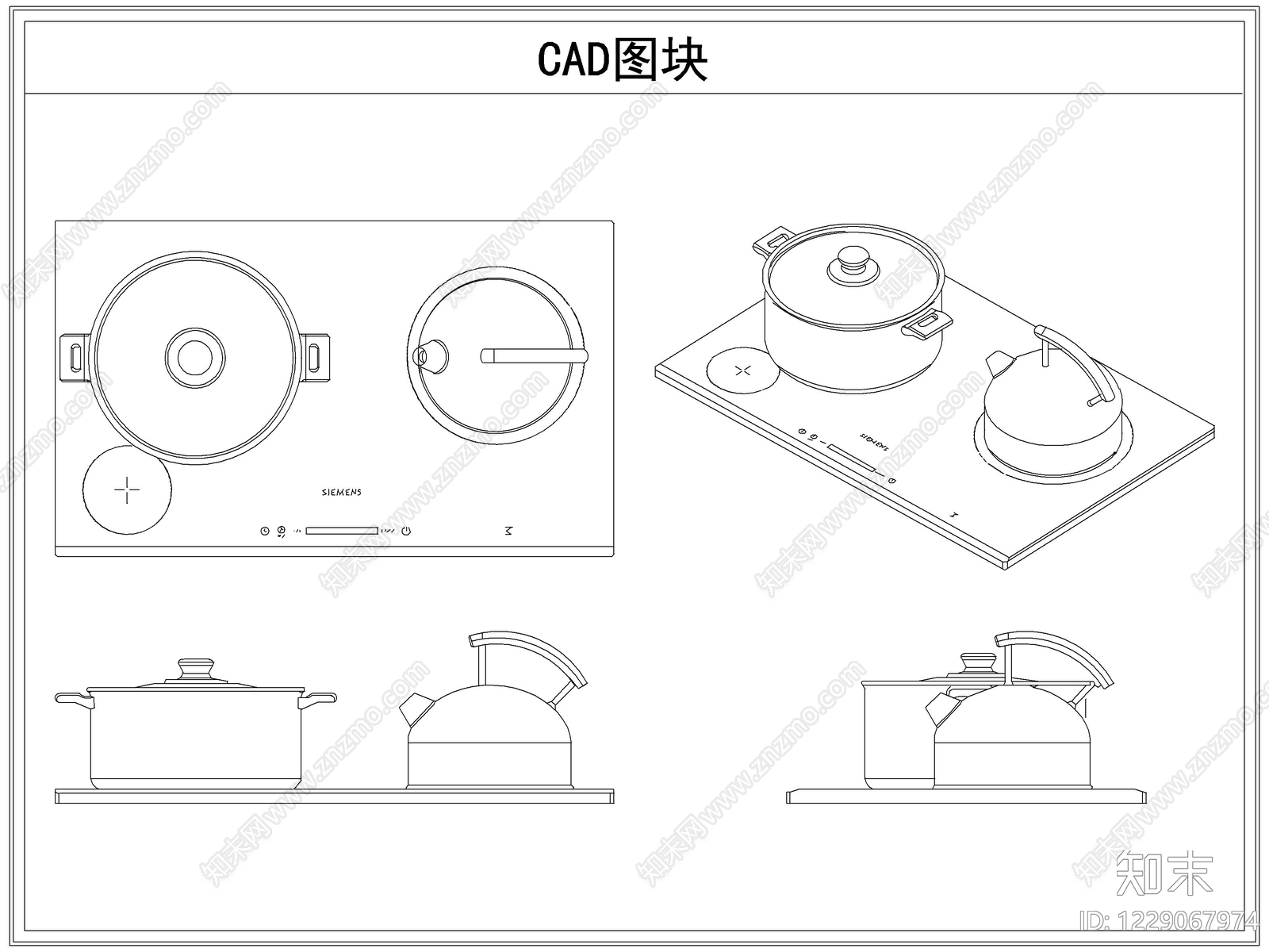 厨房设施cad施工图下载【ID:1229067974】