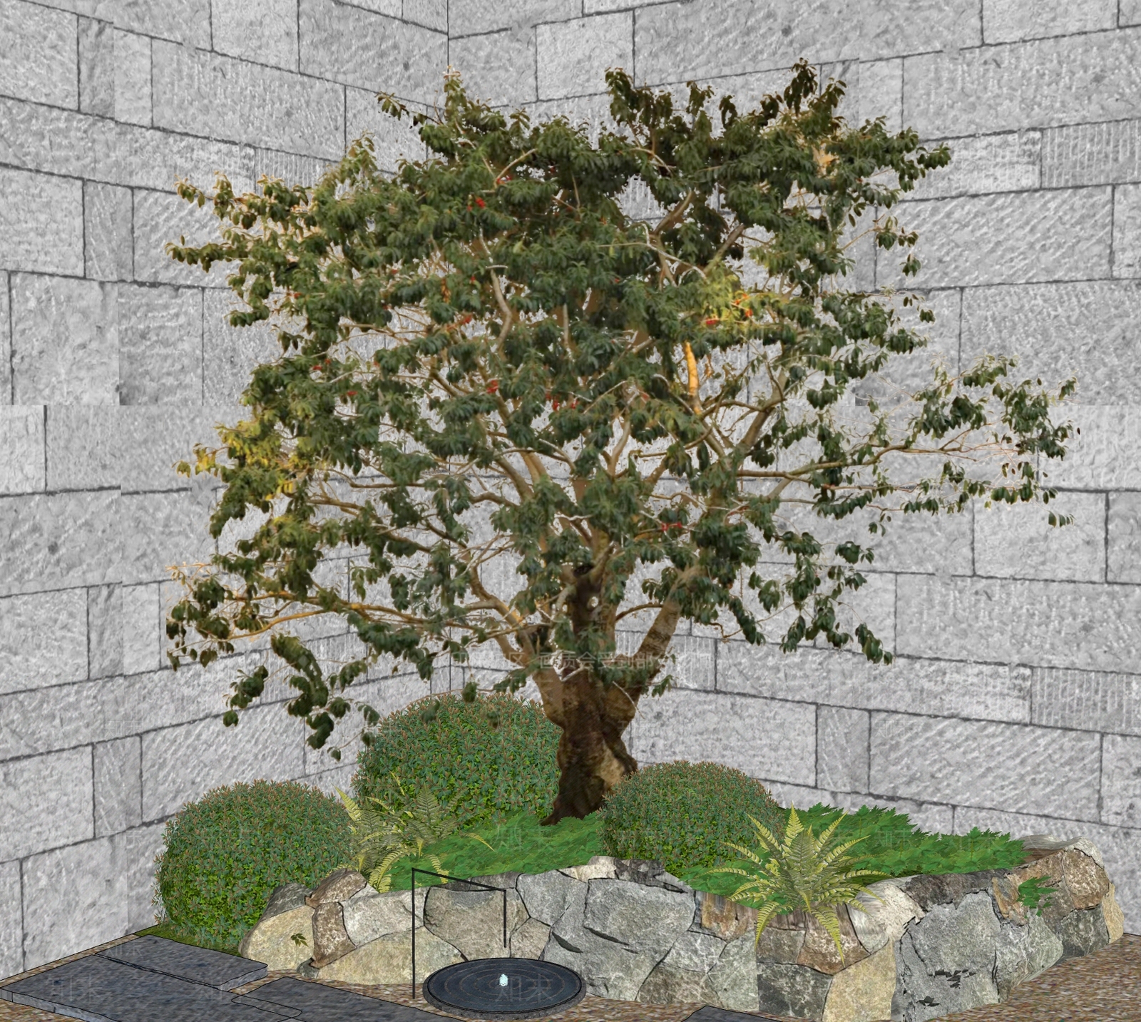 乔木SU模型下载【ID:1229071997】