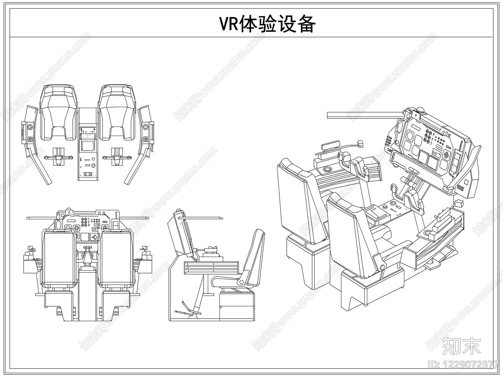 综合器材设备图库CAD图纸