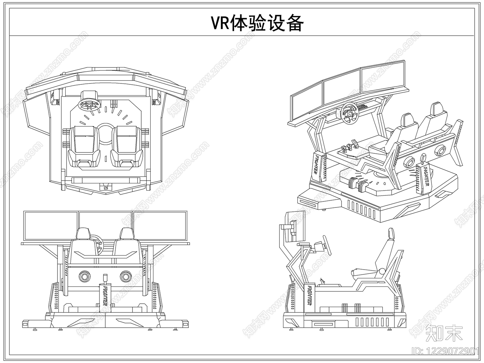 综合器材设备图库CAD图纸