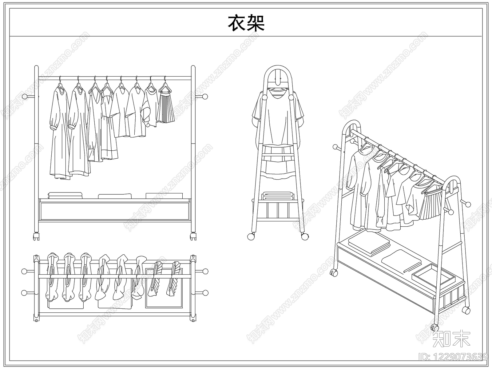 综合软装摆件图库cad施工图下载【ID:1229073639】